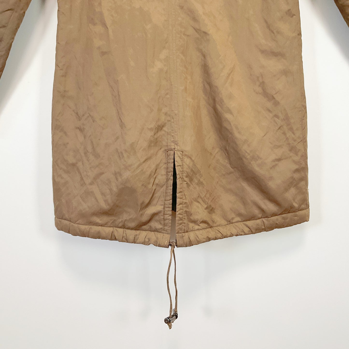 NEXT - Khaki Hooded Parka Coat With Faux Fur Trim