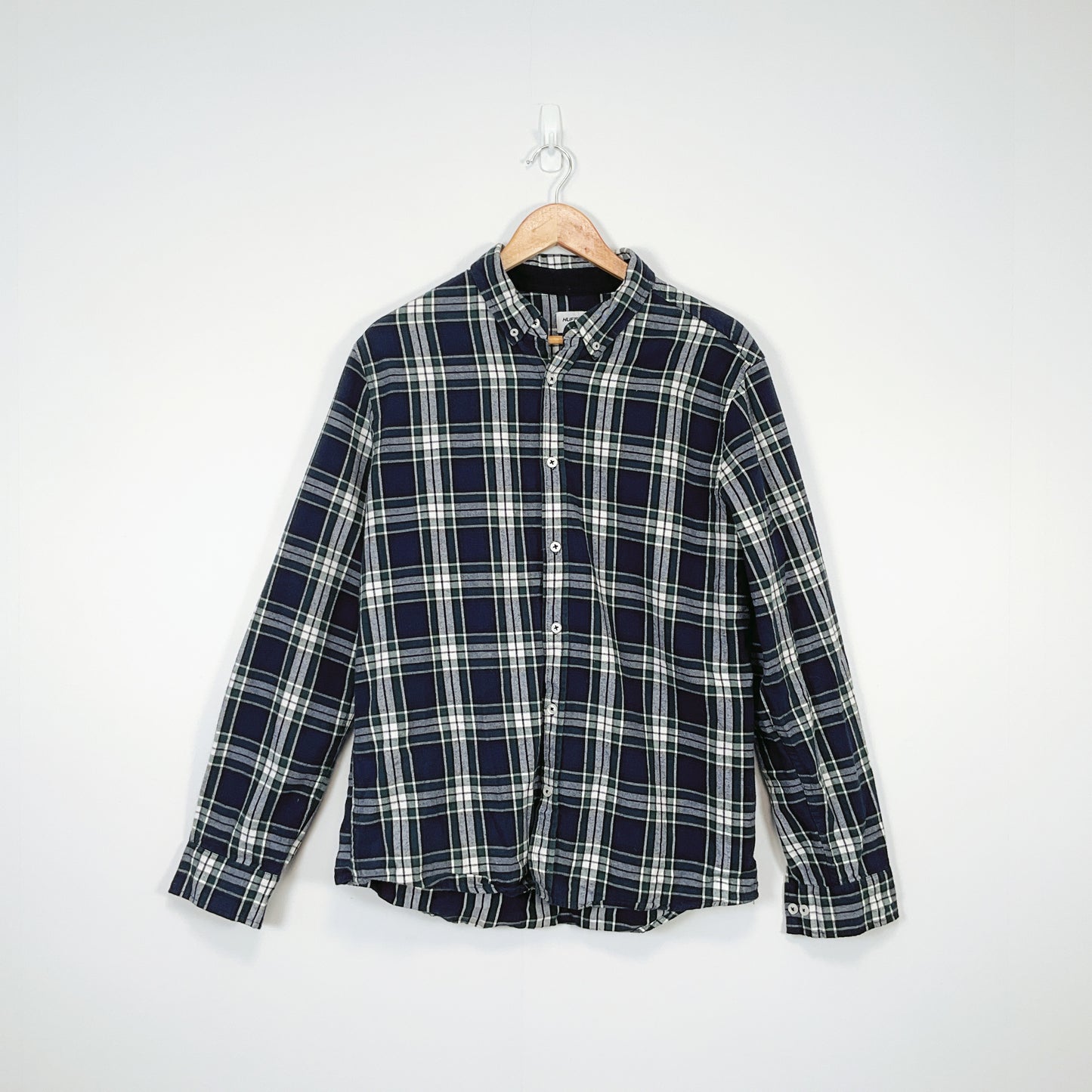Huffer - Green & Blue check shirt