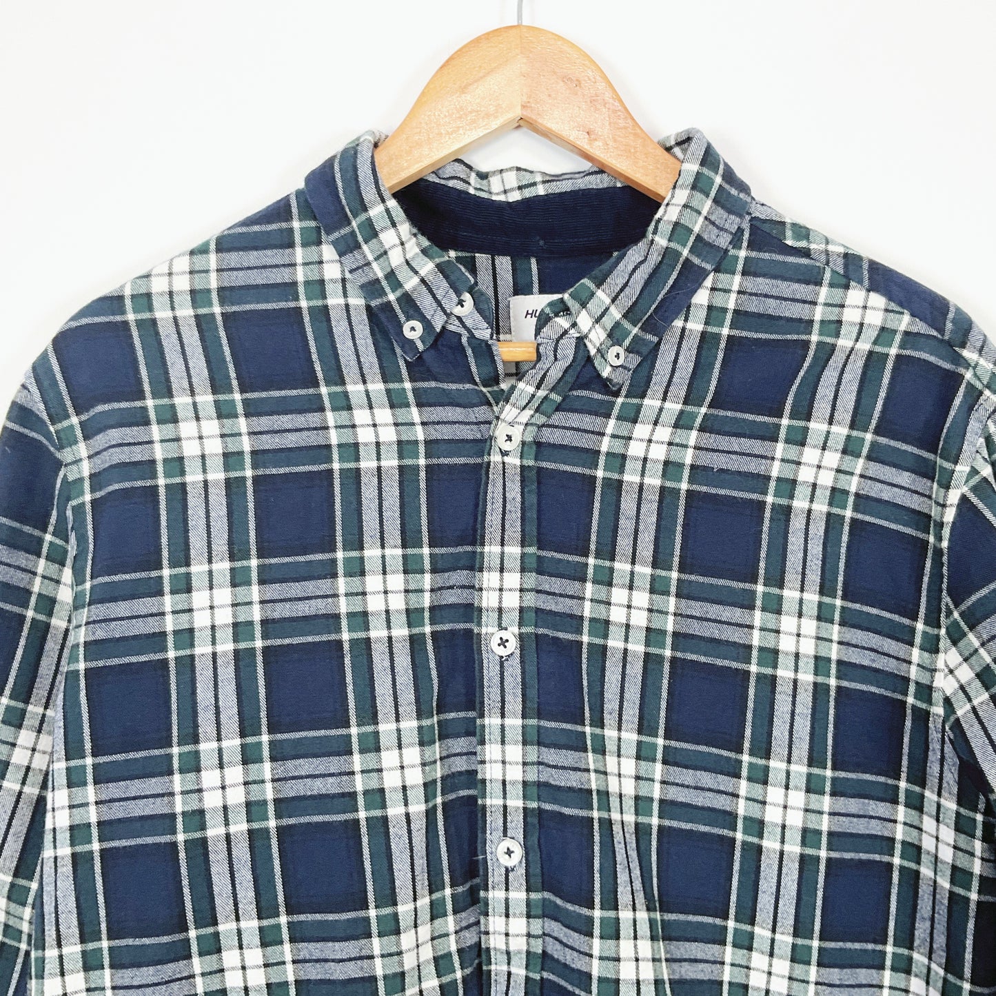 Huffer - Green & Blue check shirt