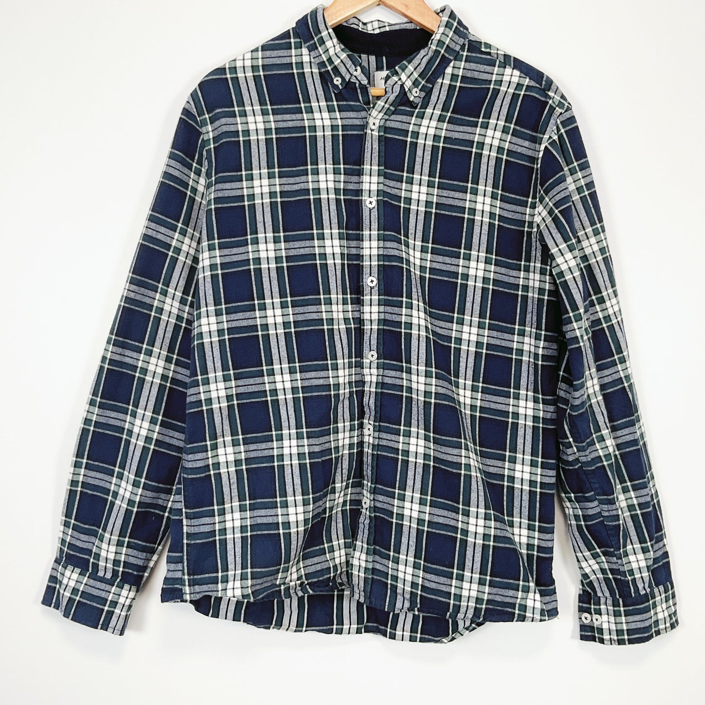 Huffer - Green & Blue check shirt