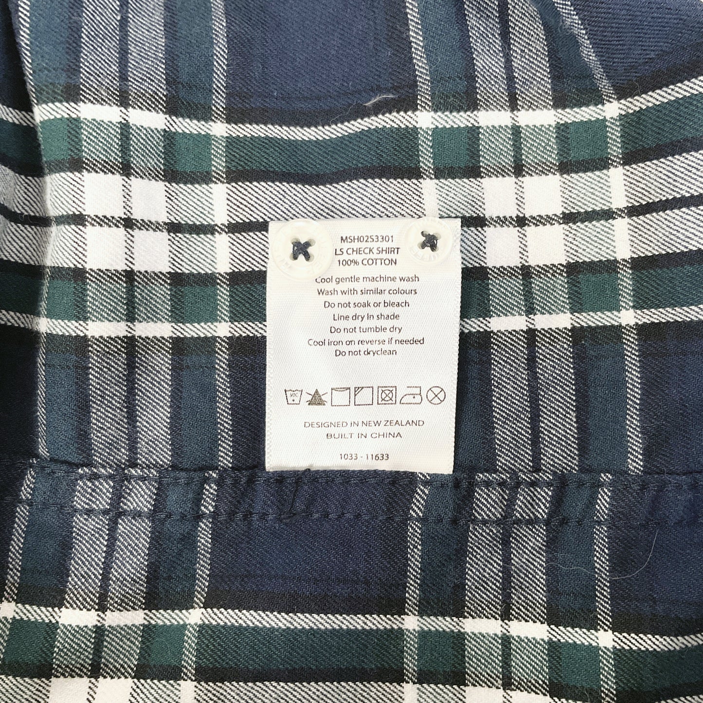 Huffer - Green & Blue check shirt