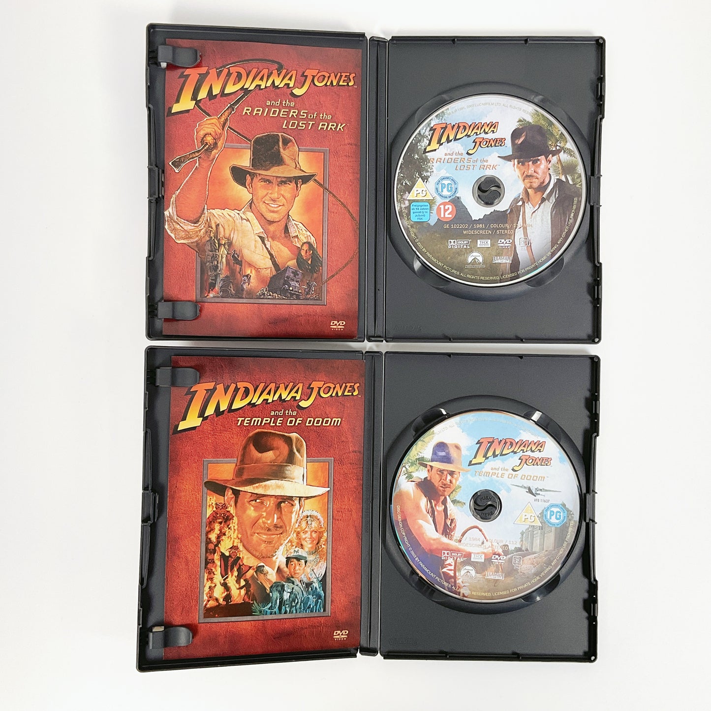 INDIANA JONES - The Complete DVD Movie Collection - 4 Disc Set
