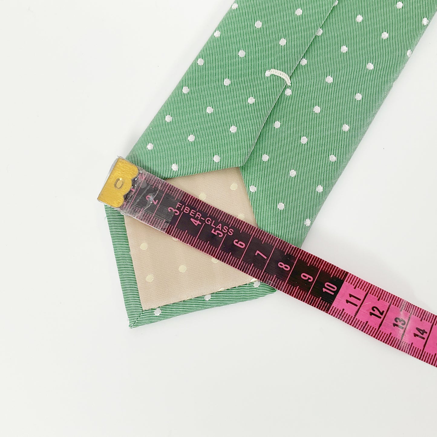 3 Wise Men - Green Polka Dot Silk Tie