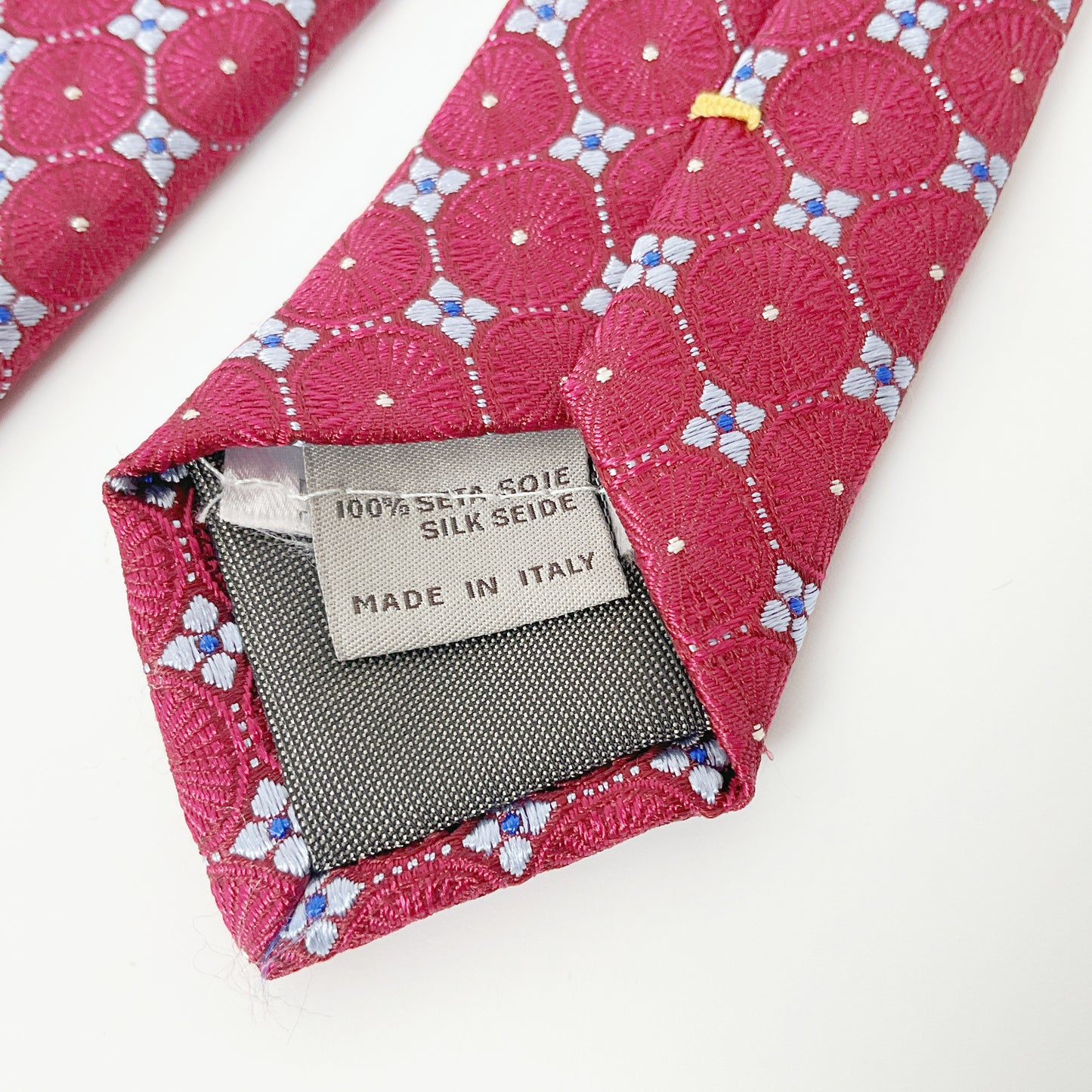 CANALI - Red Medallion Silk Tie