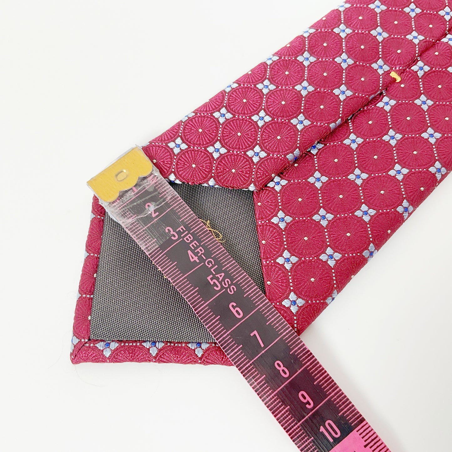 CANALI - Red Medallion Silk Tie