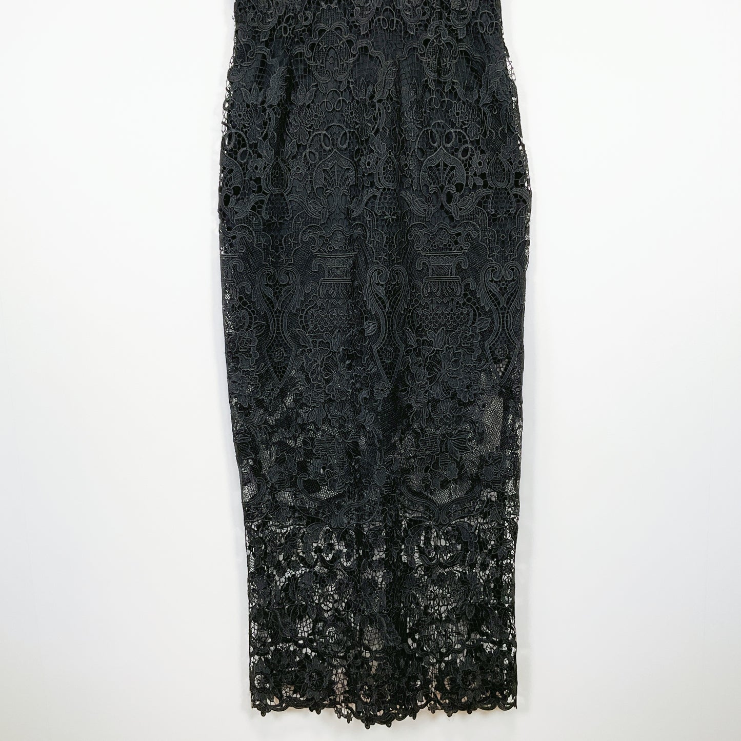Pagani - Below-Knee Black Lace Dress