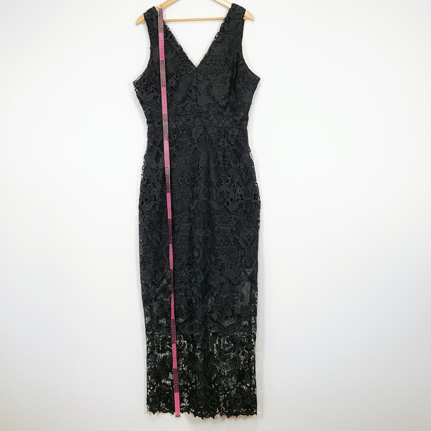 Pagani - Below-Knee Black Lace Dress