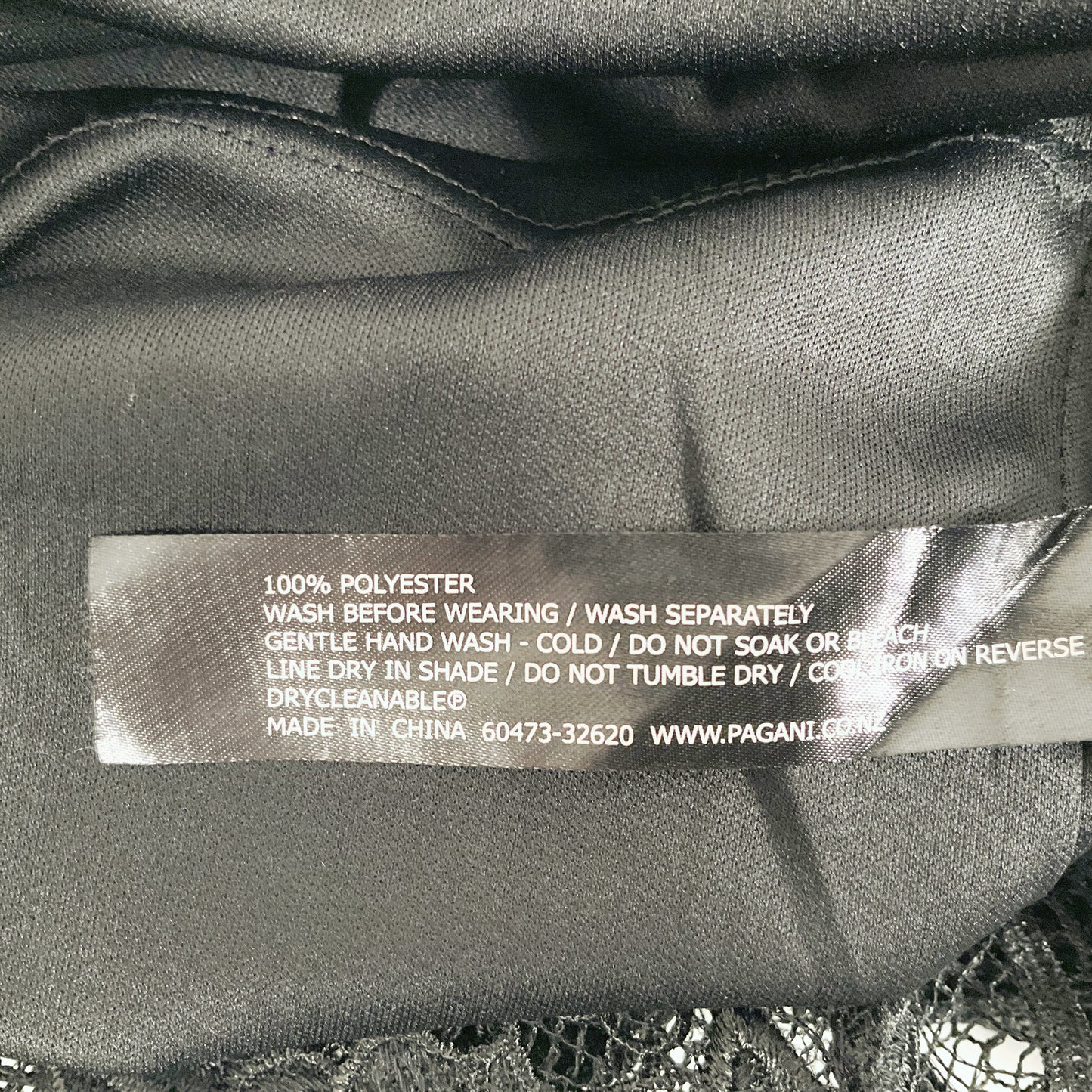 Pagani - Below-Knee Black Lace Dress