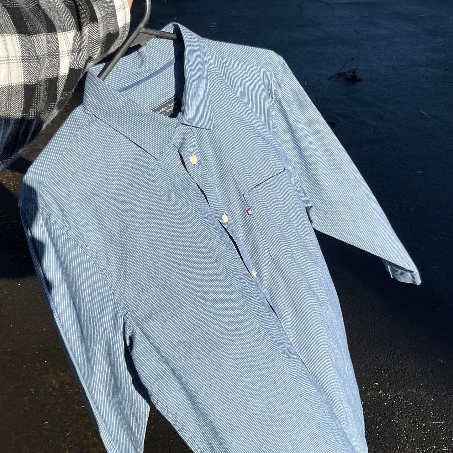 The Academy Brand - Men's Long Sleeve Blue Shirt