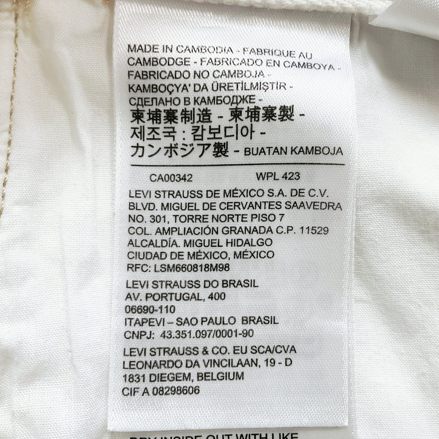 Levi's - White High Loose Jeans