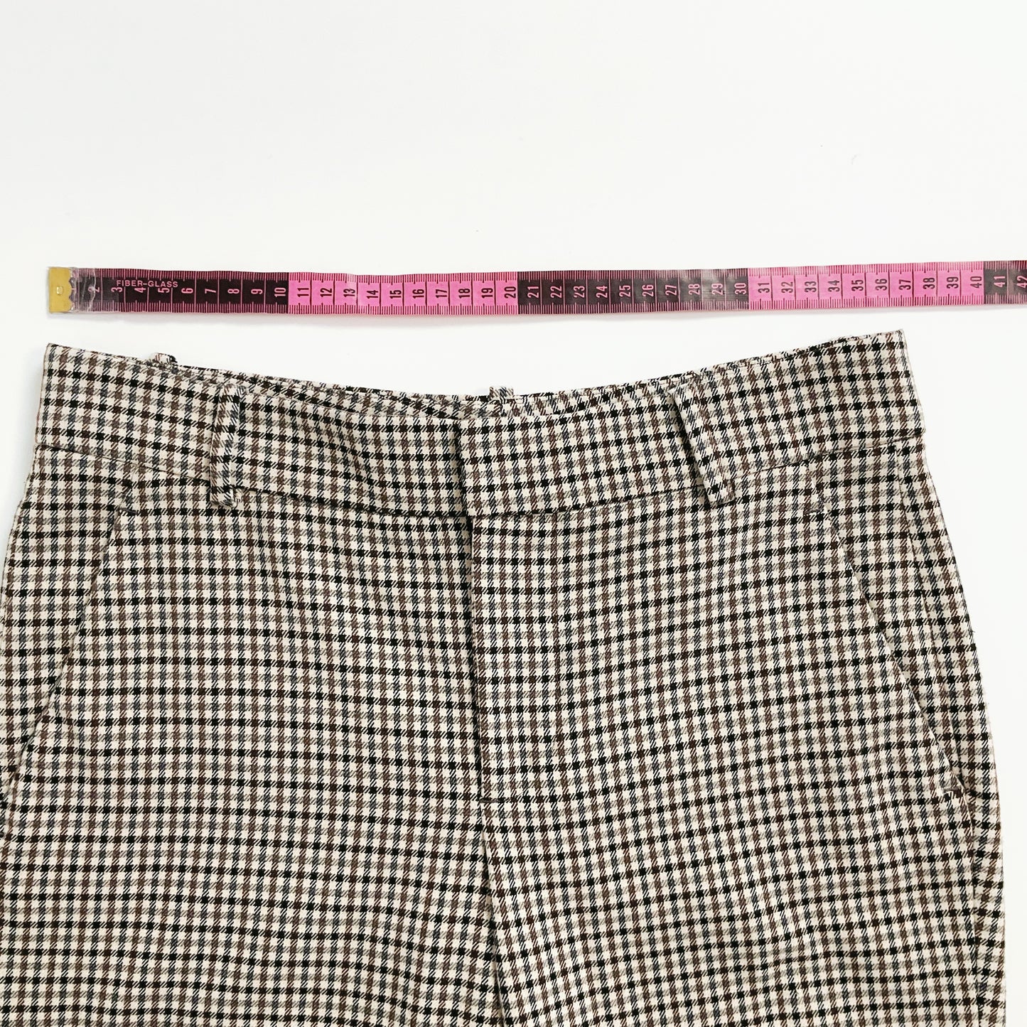 Zara - Houndstooth Pattern Pants