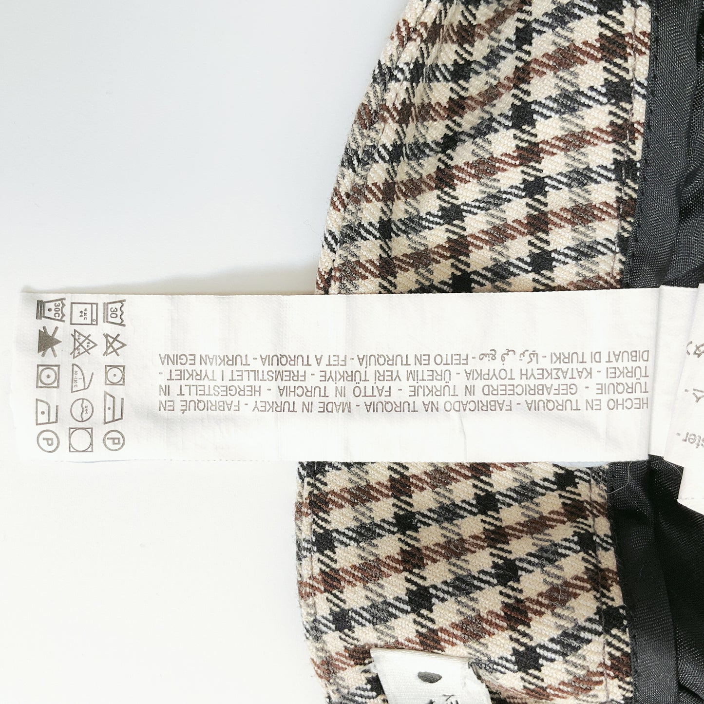 Zara - Houndstooth Pattern Pants