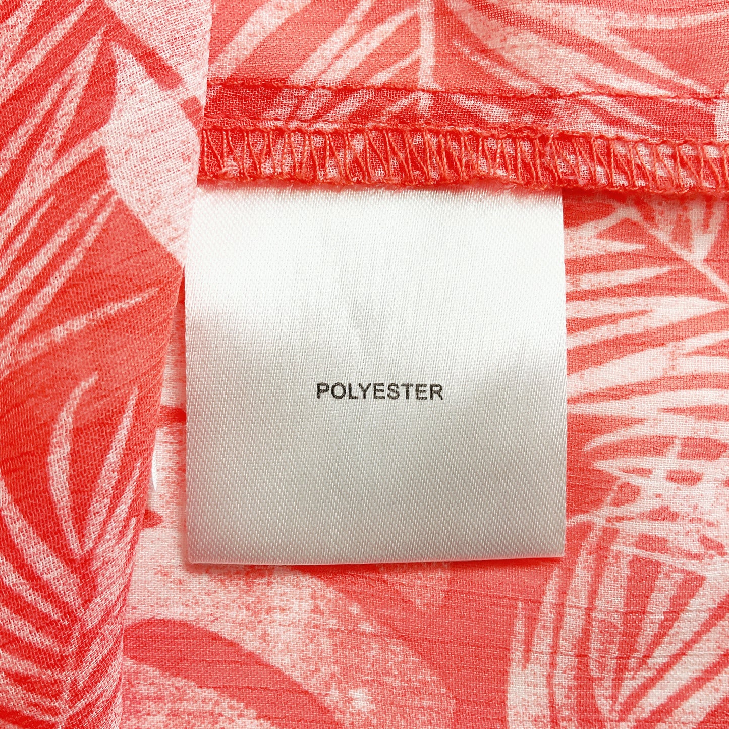 Ella J - Sheer Red Leaf Print Long Sleeve Blouse