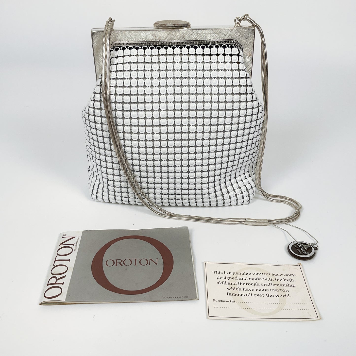 Oroton - Vintage Classic Silver Mesh Purse Bag
