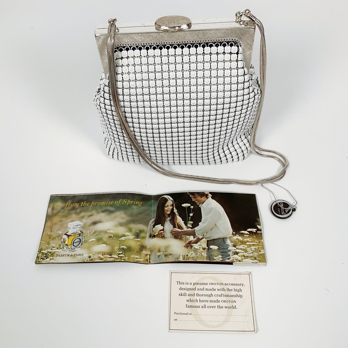 Oroton - Vintage Classic Silver Mesh Purse Bag