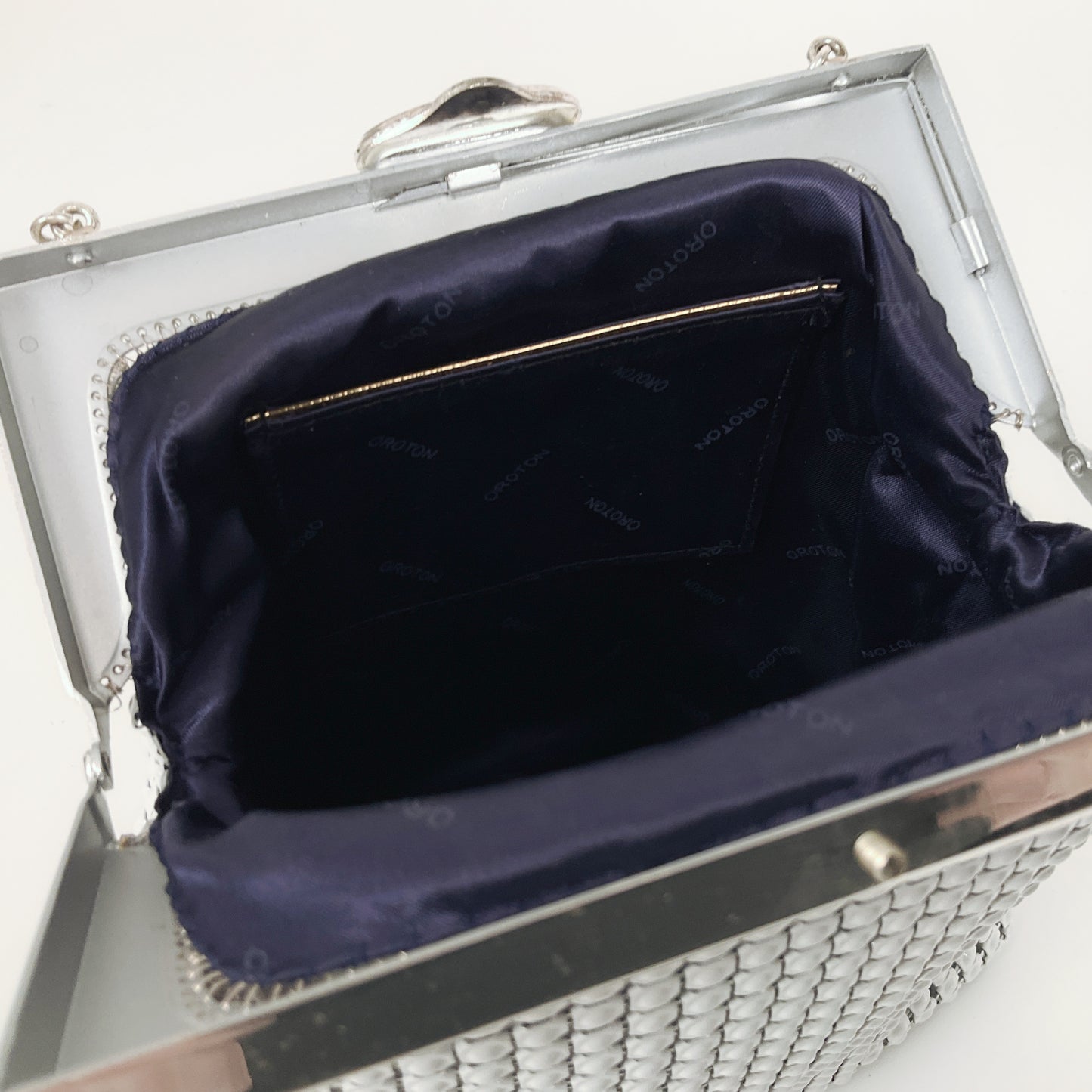 Oroton - Vintage Classic Silver Mesh Purse Bag