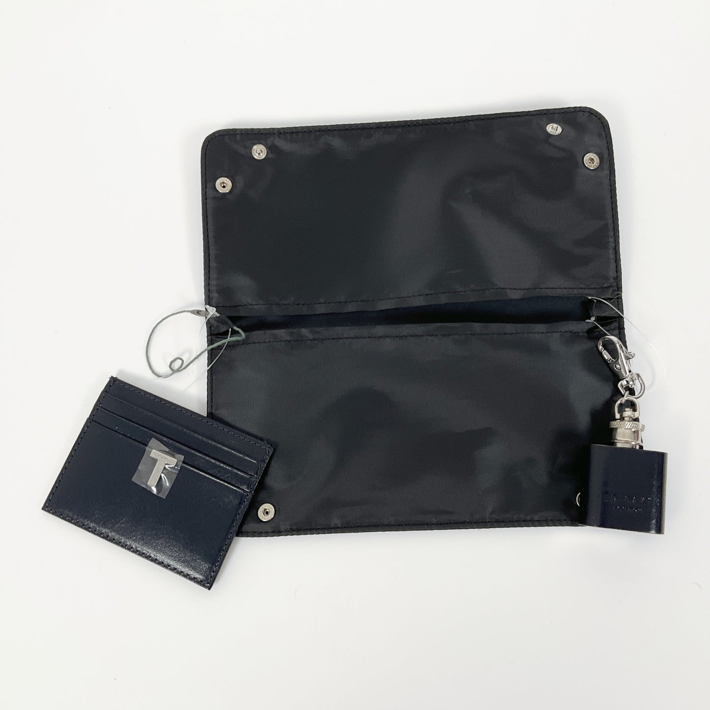 Ted Baker - Cardholder, Coin Tray and Hip Flask Set
