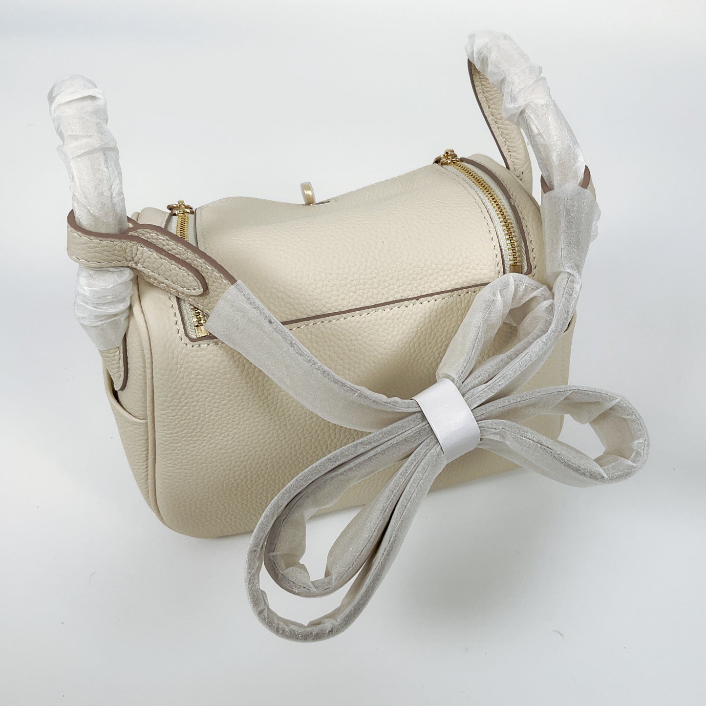 ITAMOOD - Elegant Cream Leather Handbag