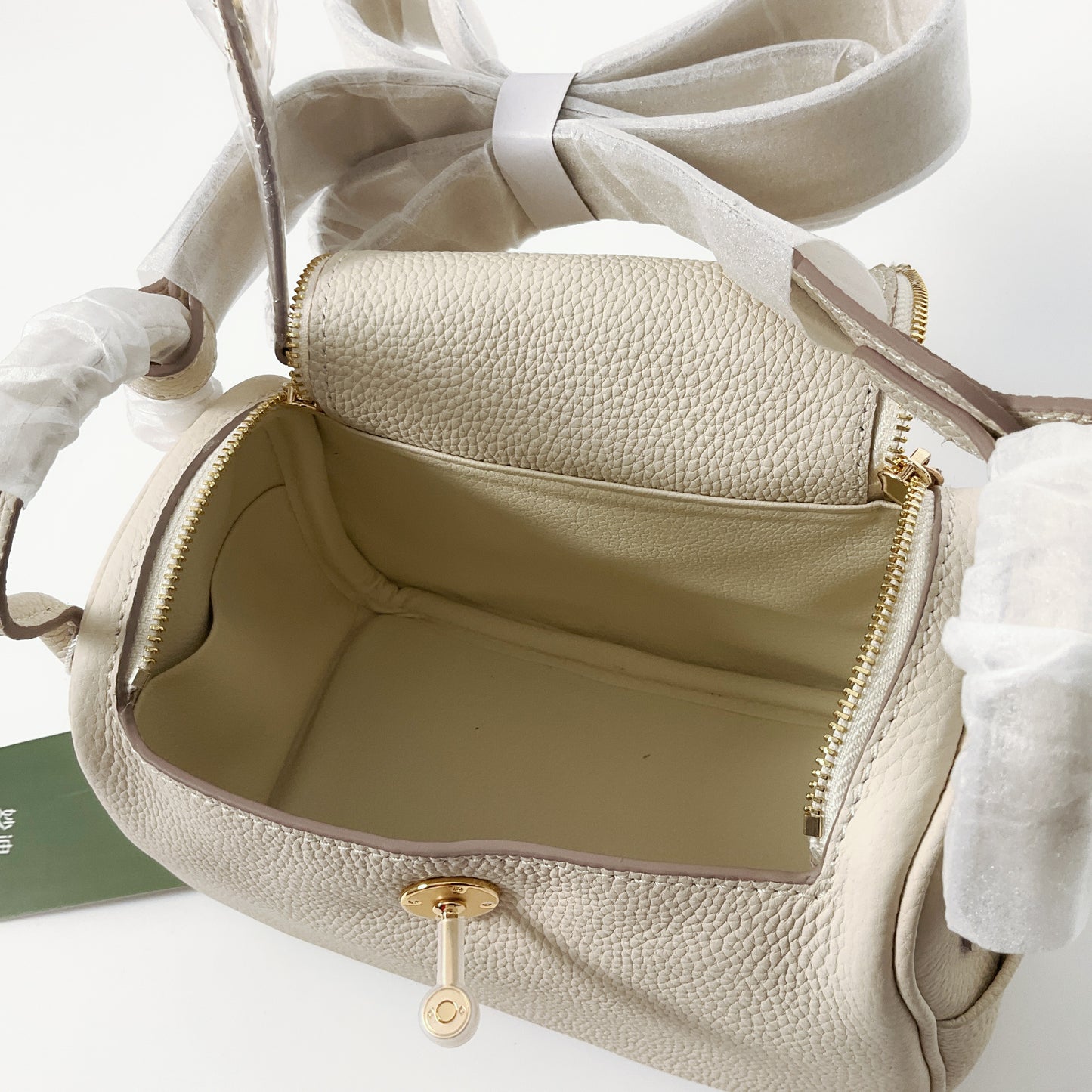 ITAMOOD - Elegant Cream Leather Handbag