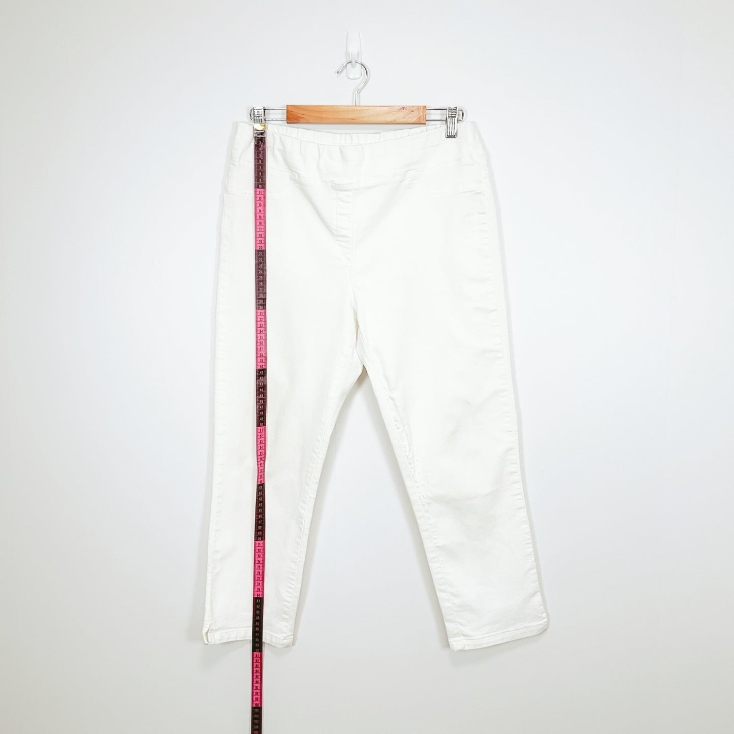 Blue Illusion - Fabric Stretch Cropped Pants