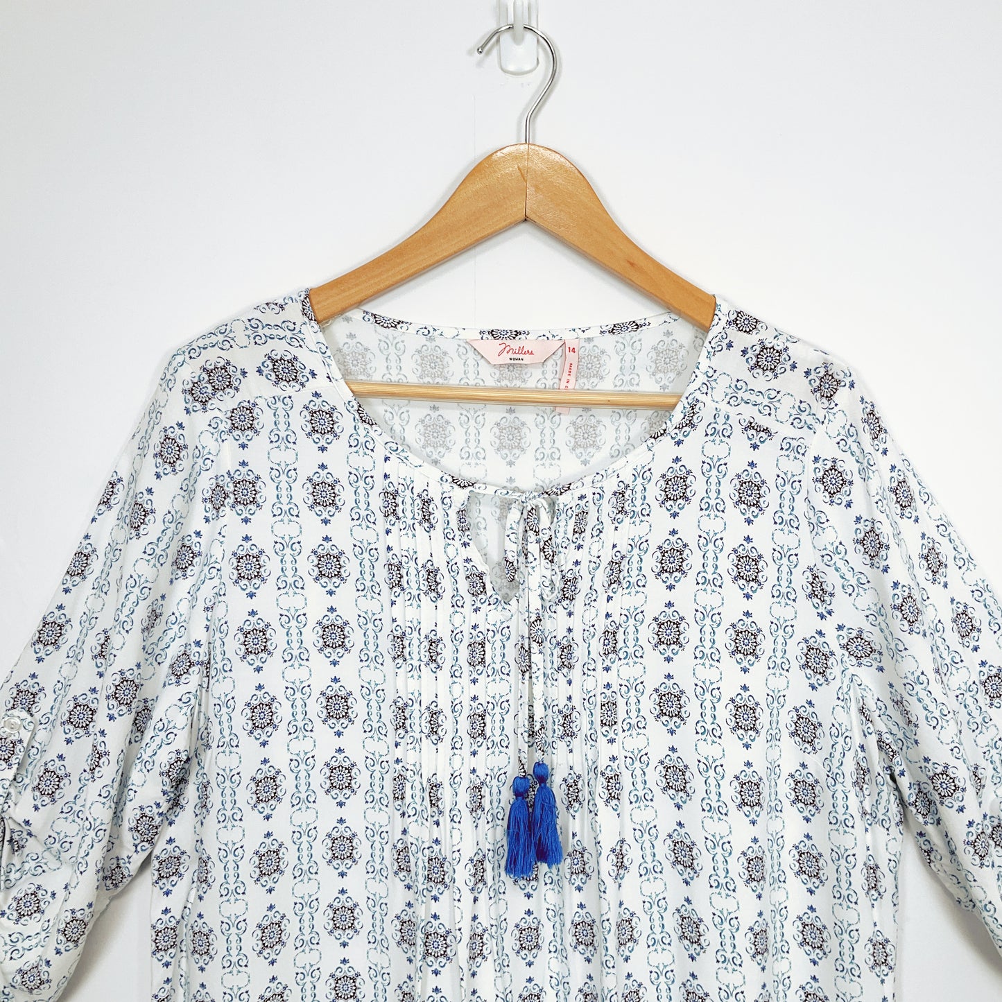 Millers - Geometric Pattern Yellow Border Top
