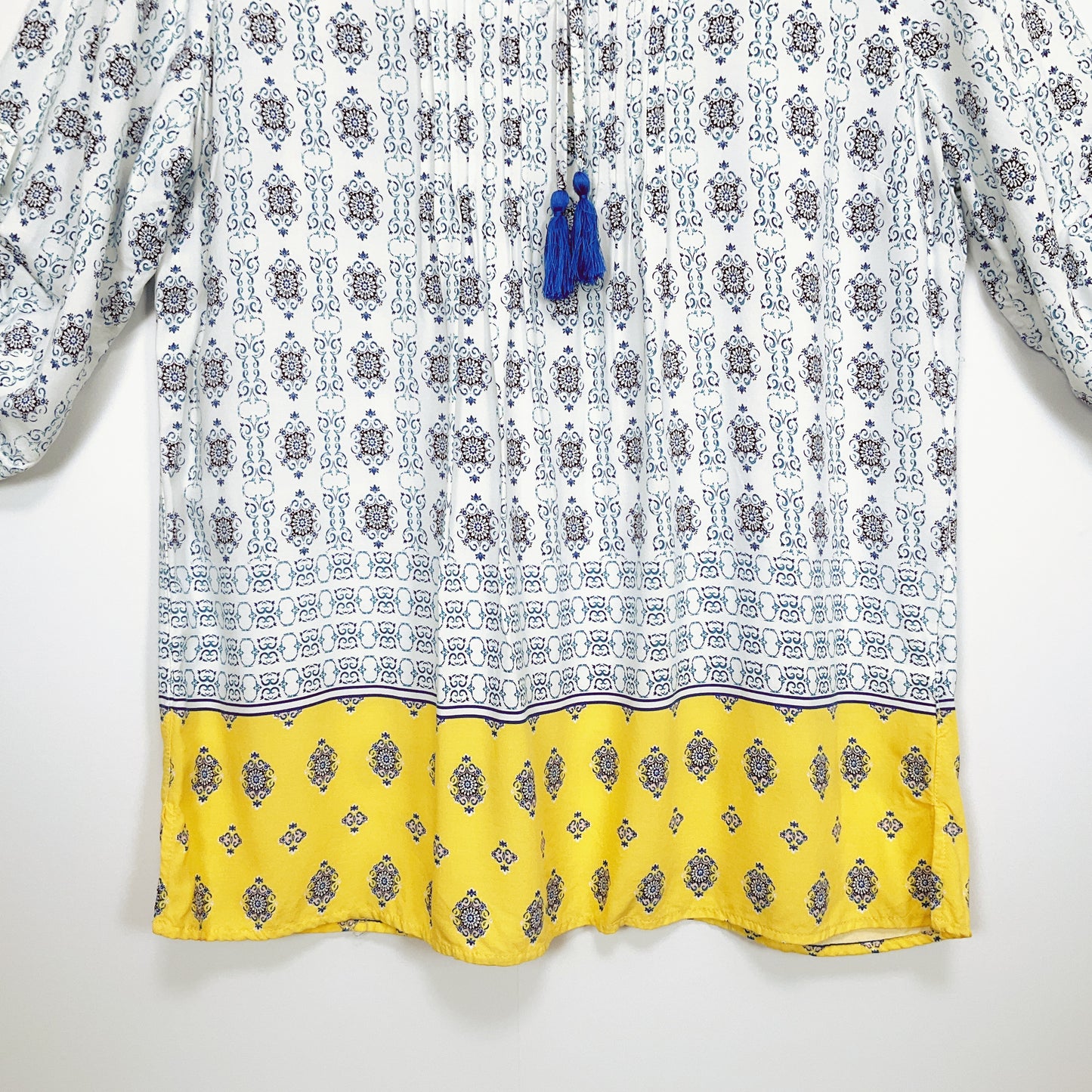 Millers - Geometric Pattern Yellow Border Top
