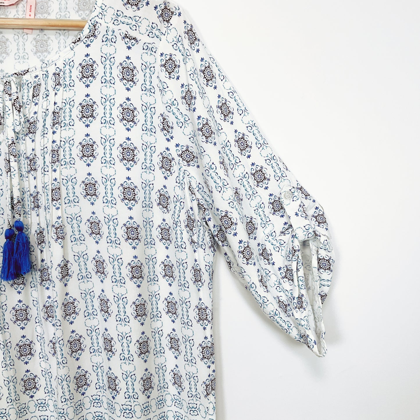 Millers - Geometric Pattern Yellow Border Top