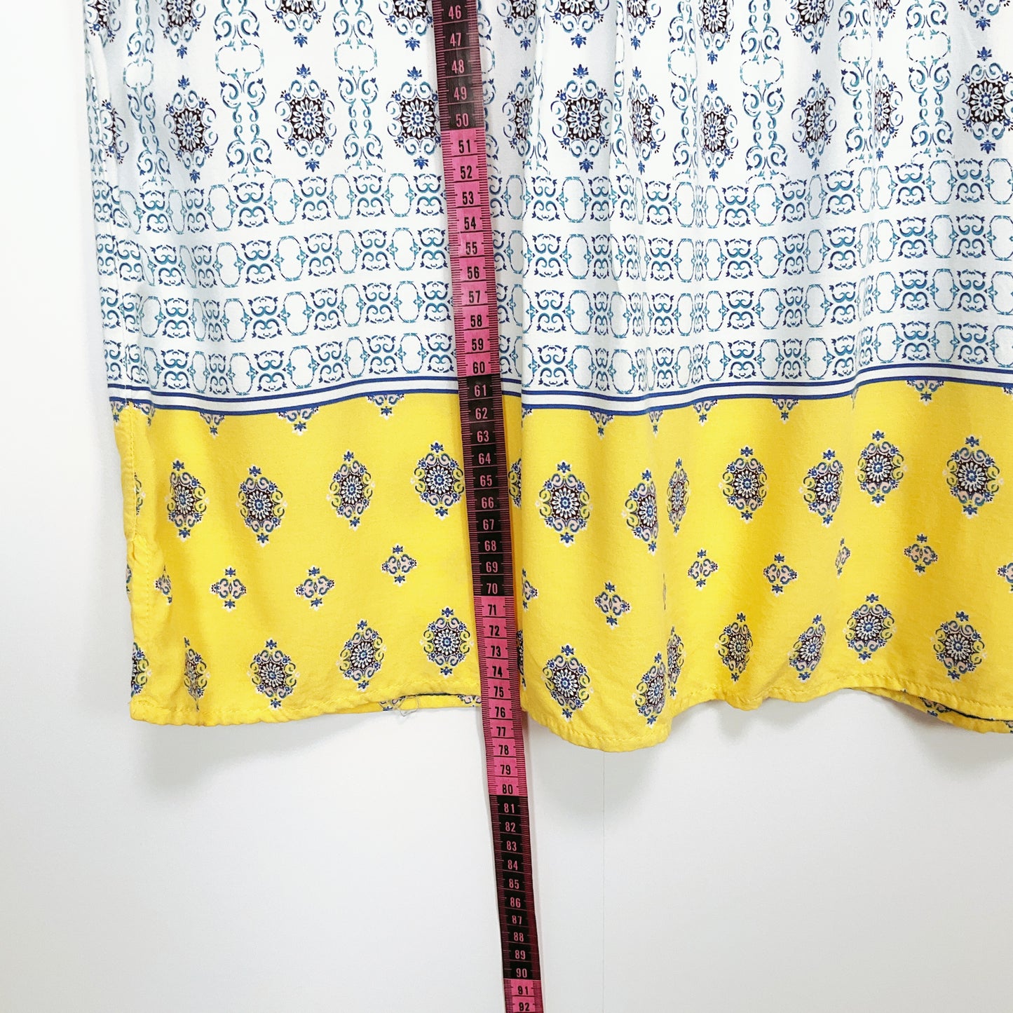 Millers - Geometric Pattern Yellow Border Top