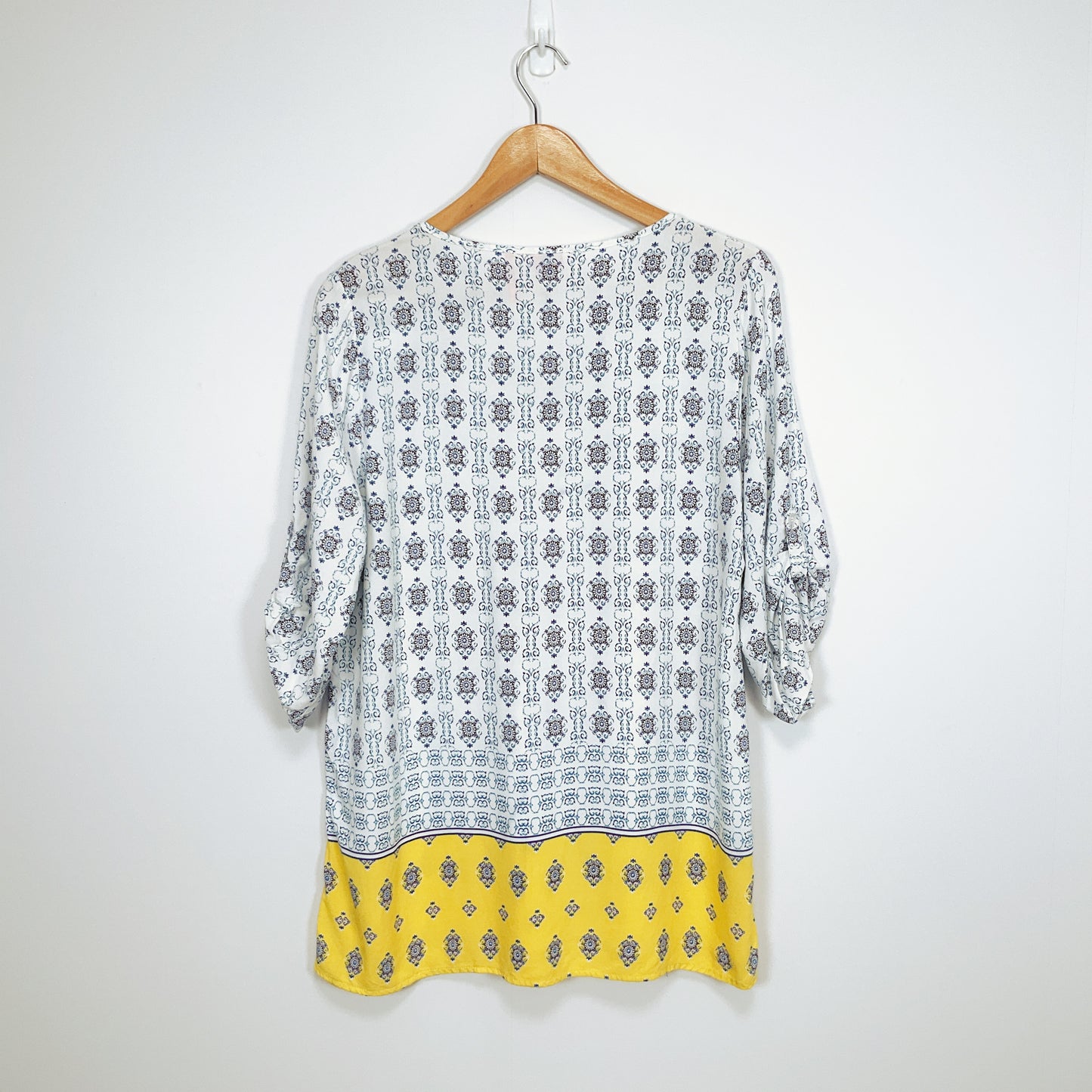 Millers - Geometric Pattern Yellow Border Top