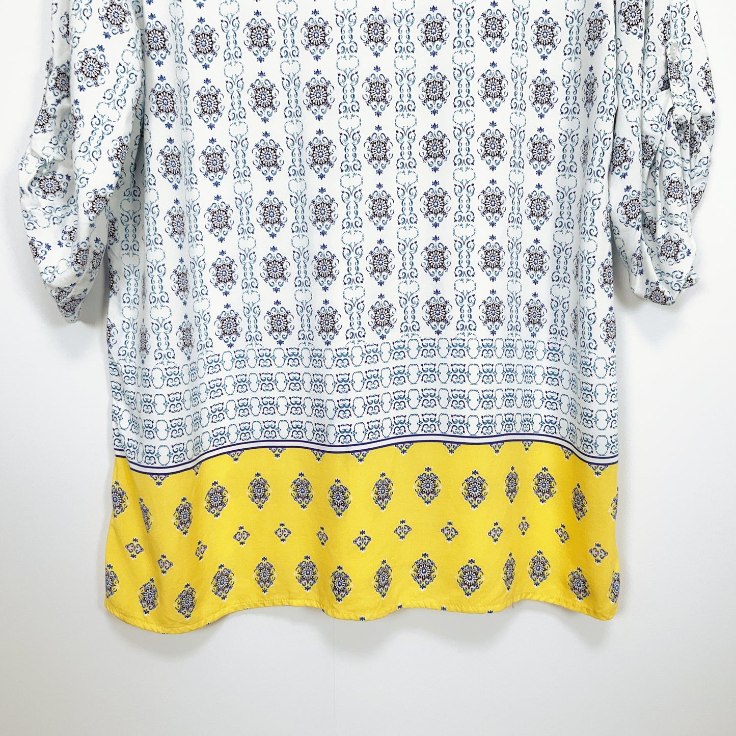 Millers - Geometric Pattern Yellow Border Top