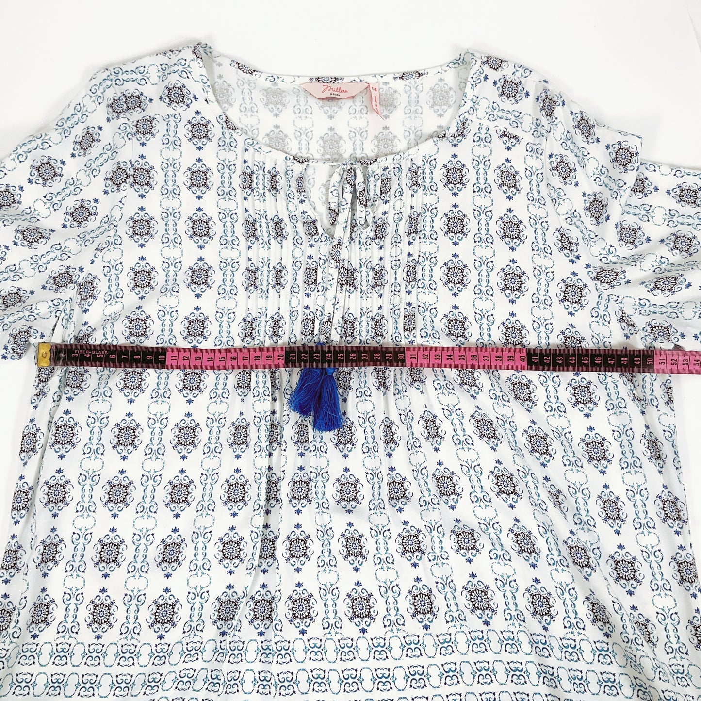 Millers - Geometric Pattern Yellow Border Top