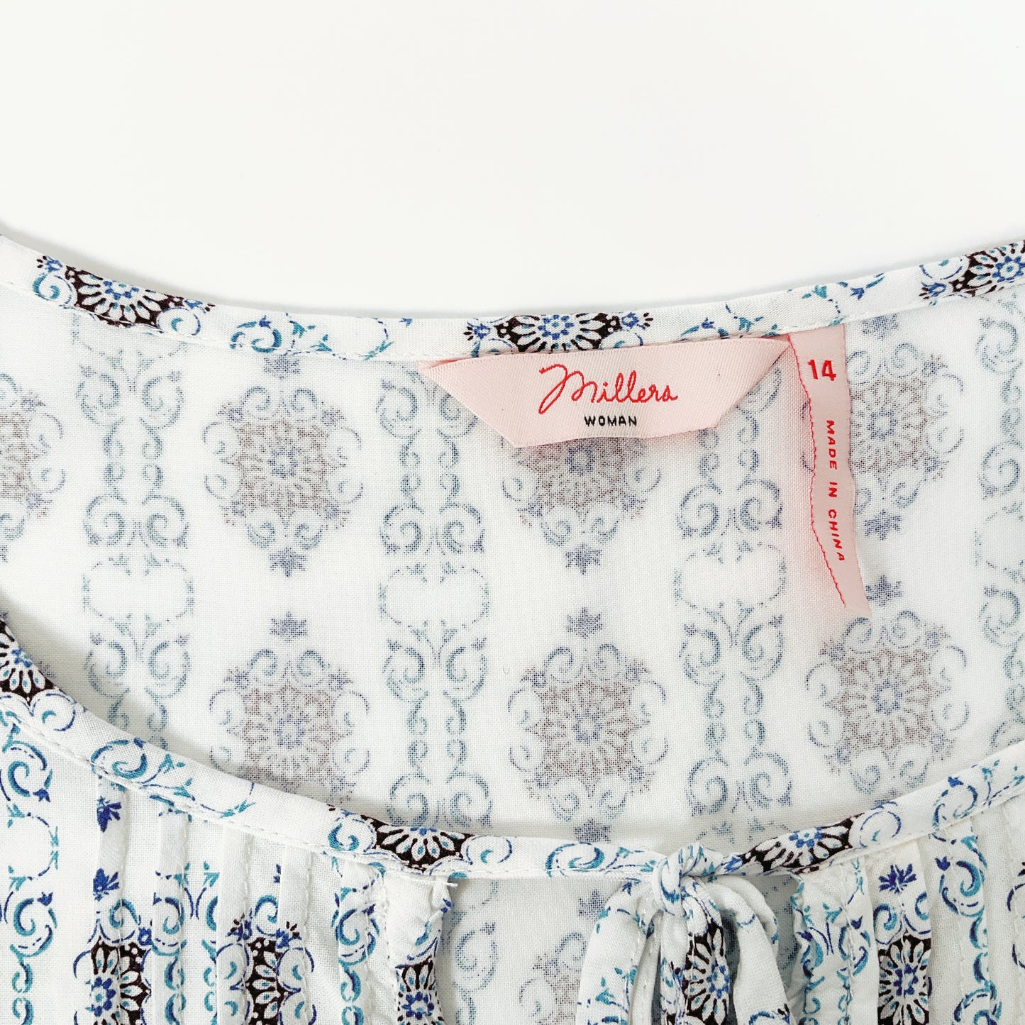 Millers - Geometric Pattern Yellow Border Top