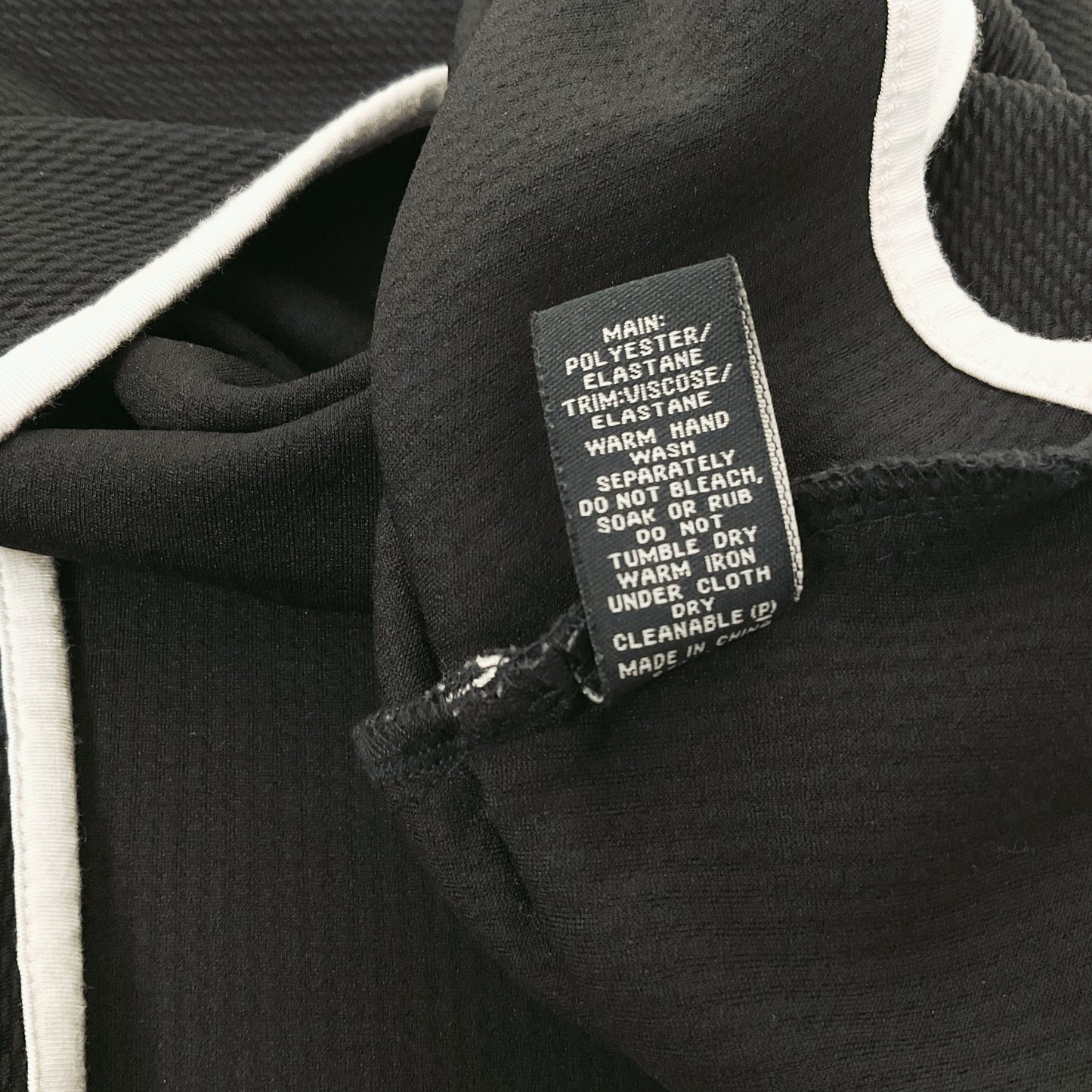 Stella - Black Fit & Flare Dress with White Trim