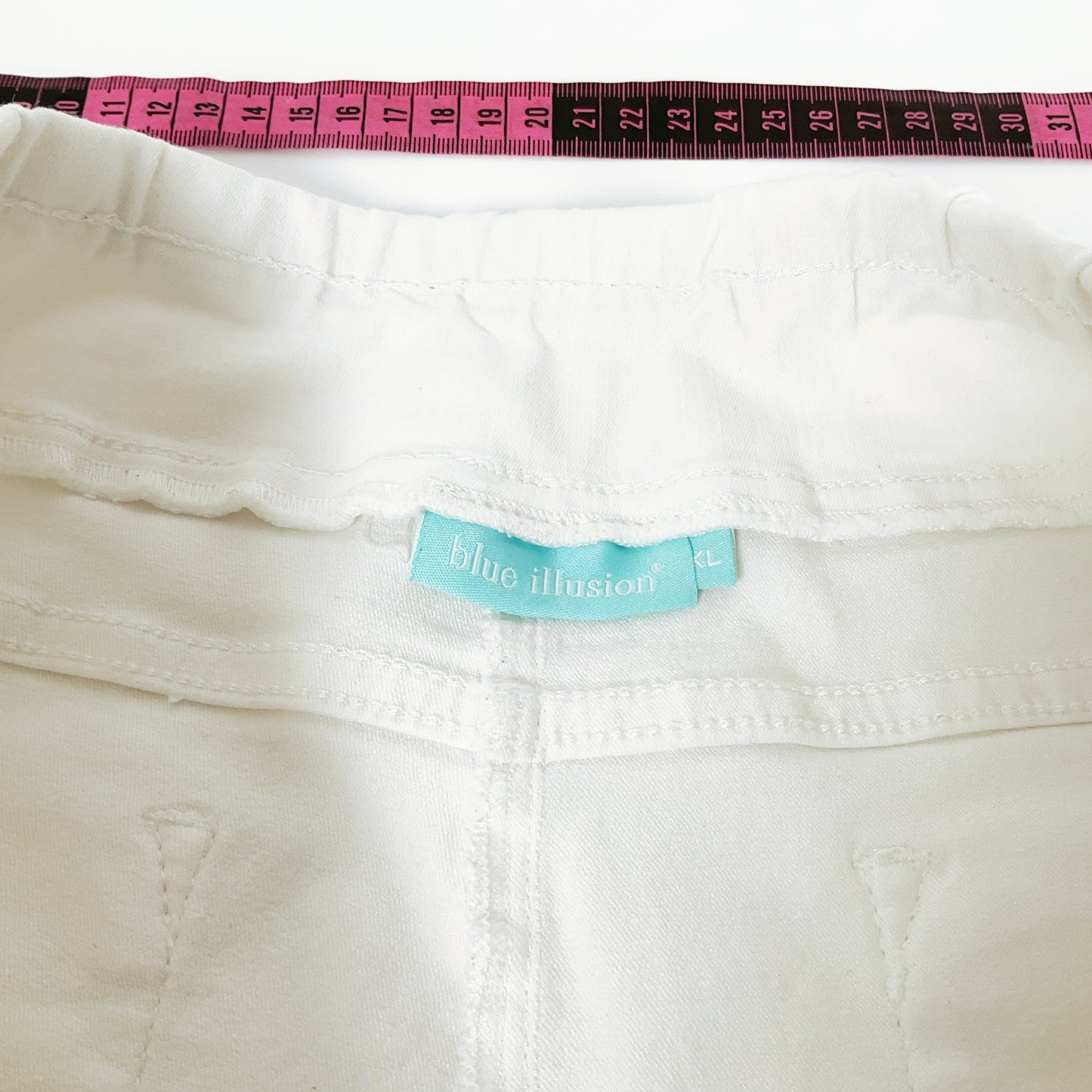 Blue Illusion - Fabric Stretch Cropped Pants