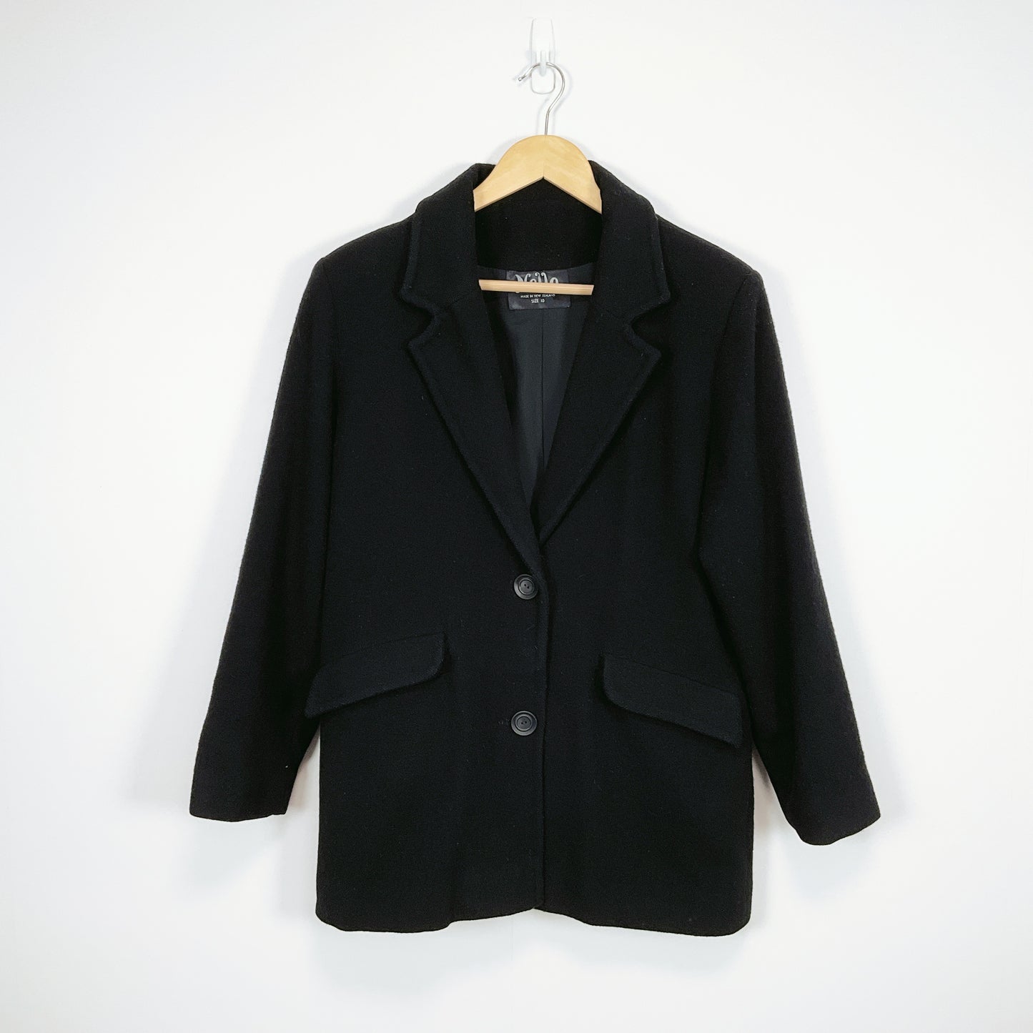 Nalla - Black Wool Short Coat