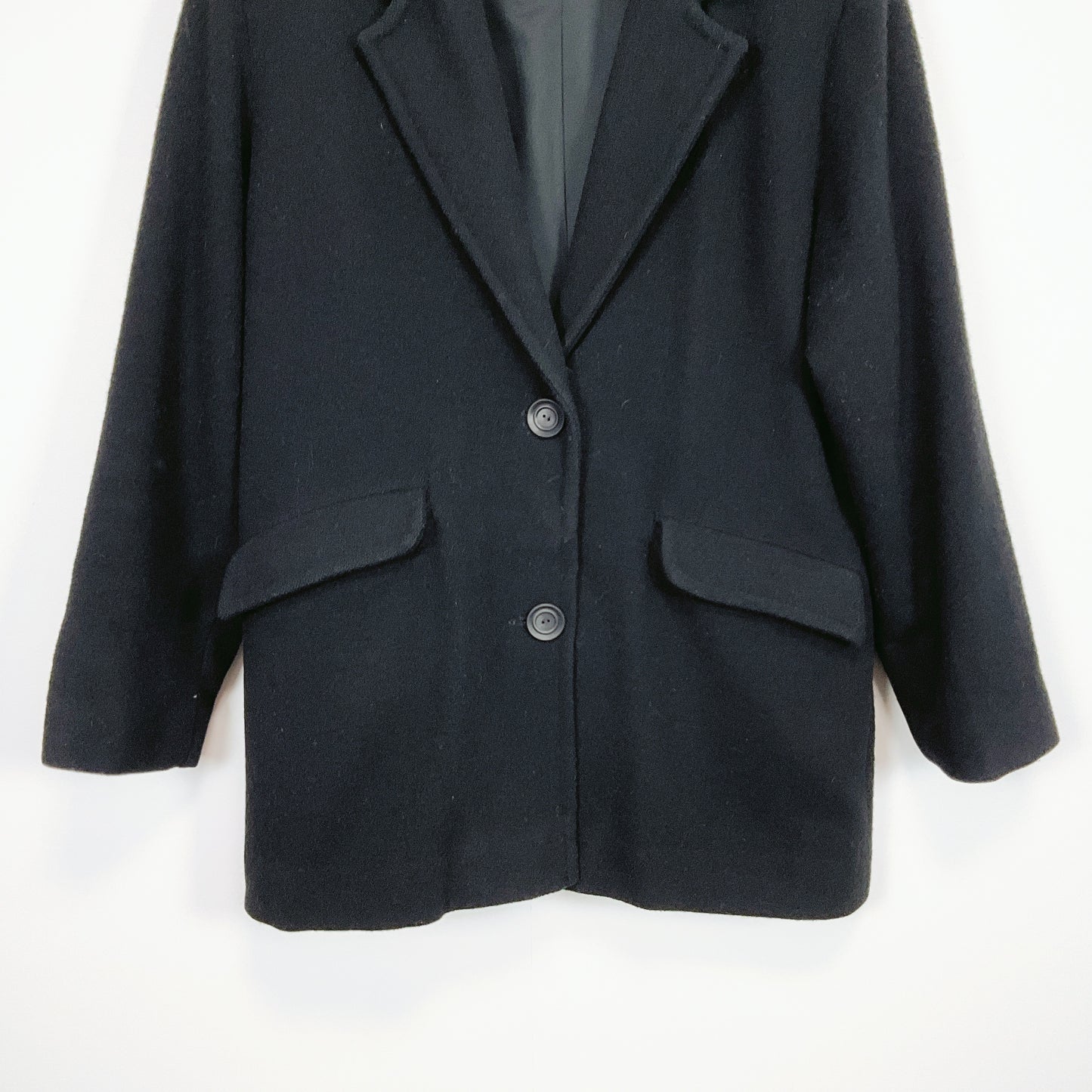 Nalla - Black Wool Short Coat