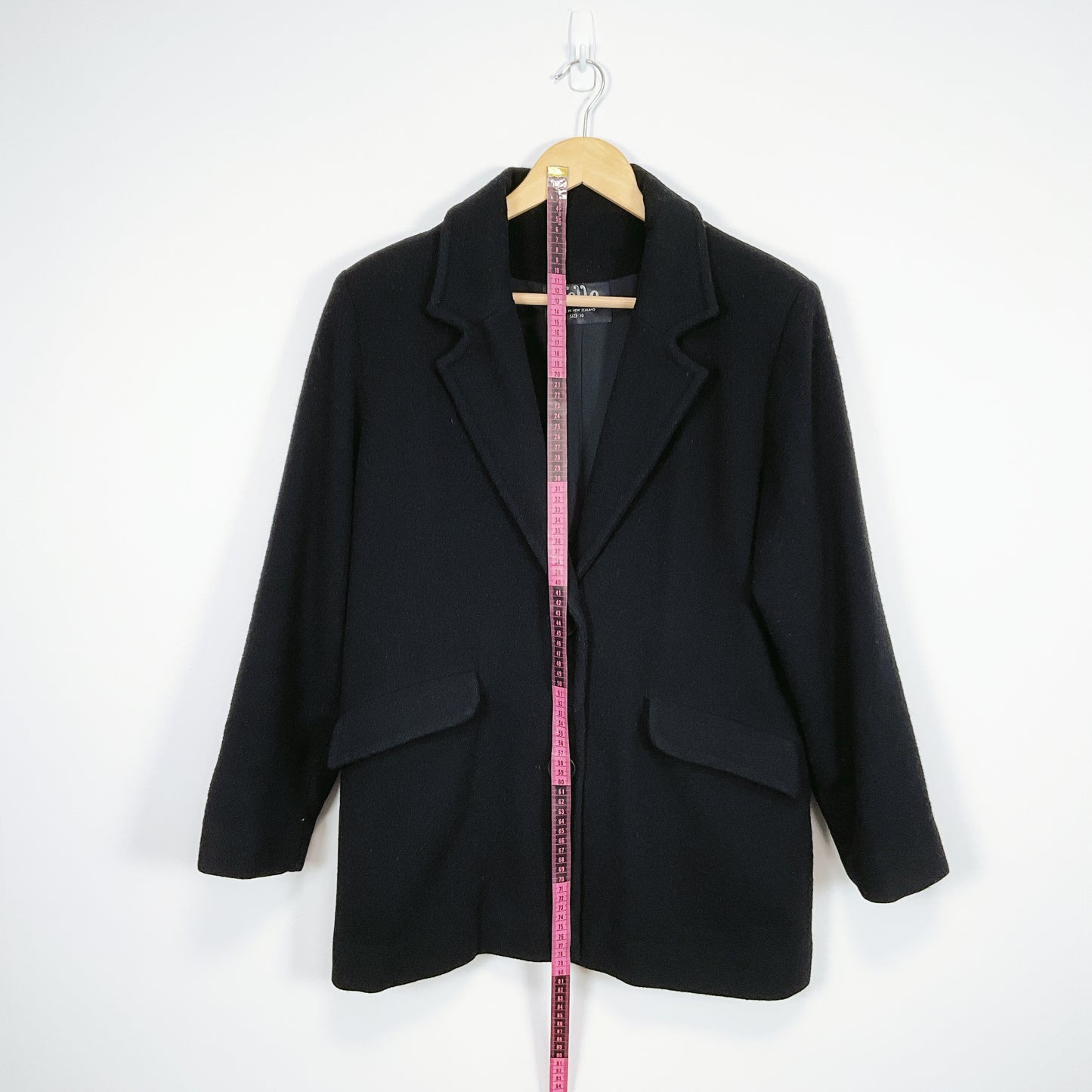 Nalla - Black Wool Short Coat