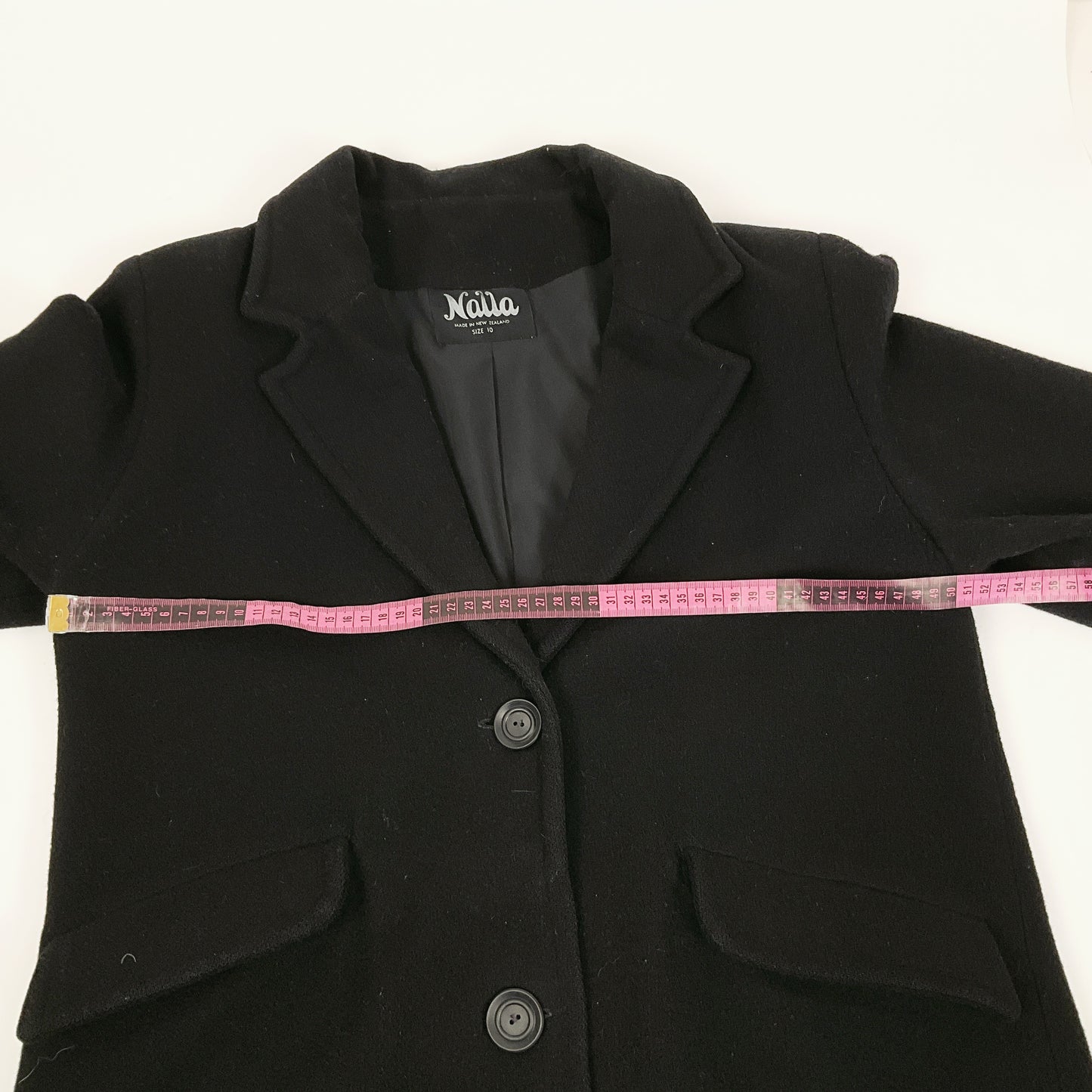 Nalla - Black Wool Short Coat