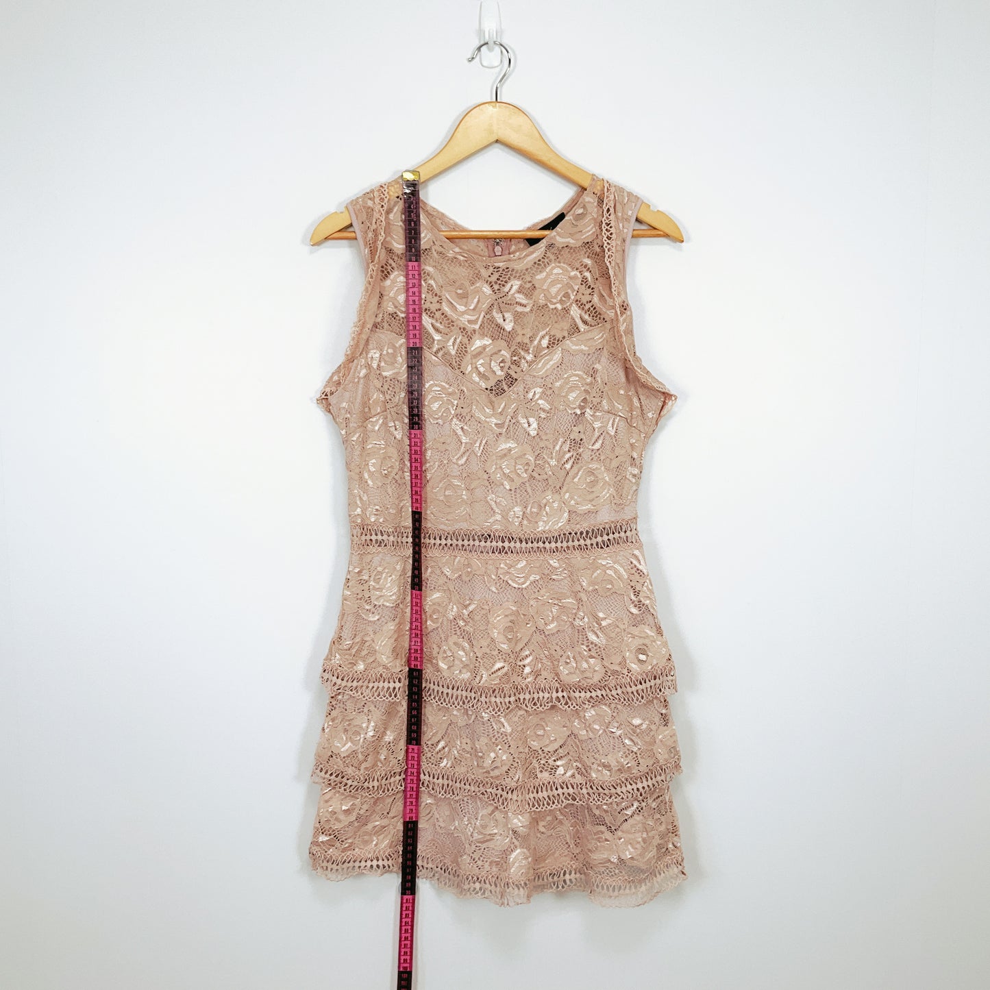 AX Paris - Off-Shoulder Flutter Sleeves Lace Mini Dress