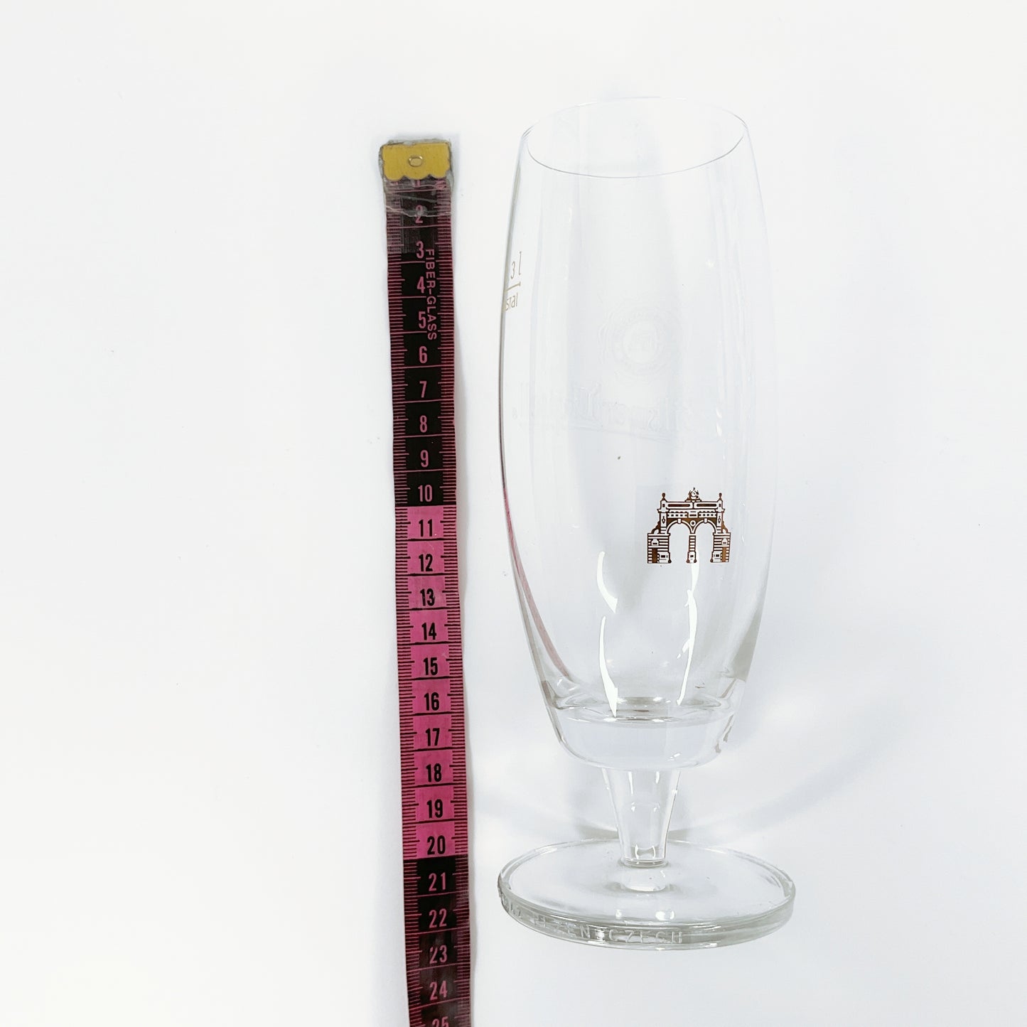 Set of 6 300ml Pilsner Urquell Embossed Crystal Beer Glasses made In Germany