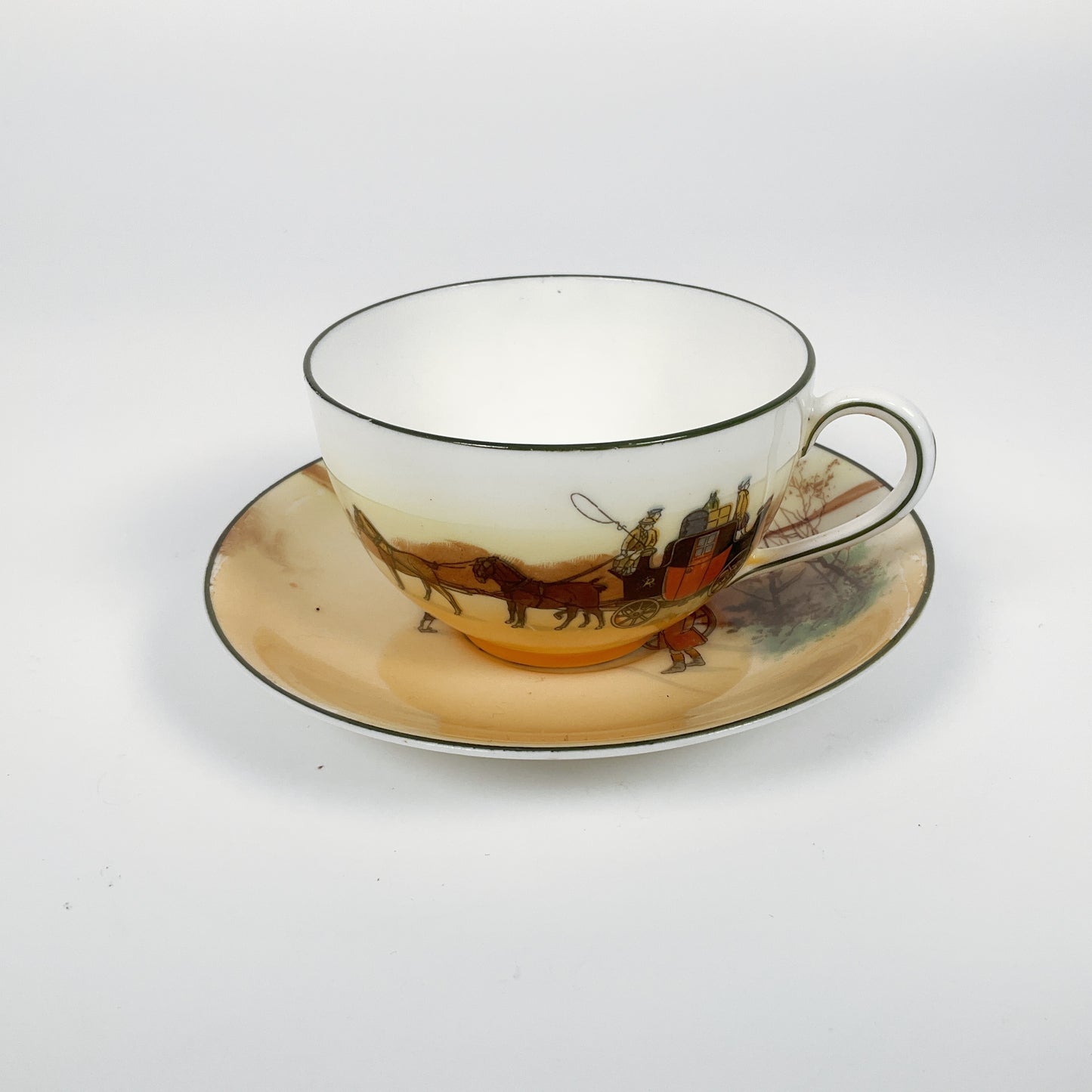 Royal Doulton - Vintage "Coaching Day" Cup and Saucer Set
