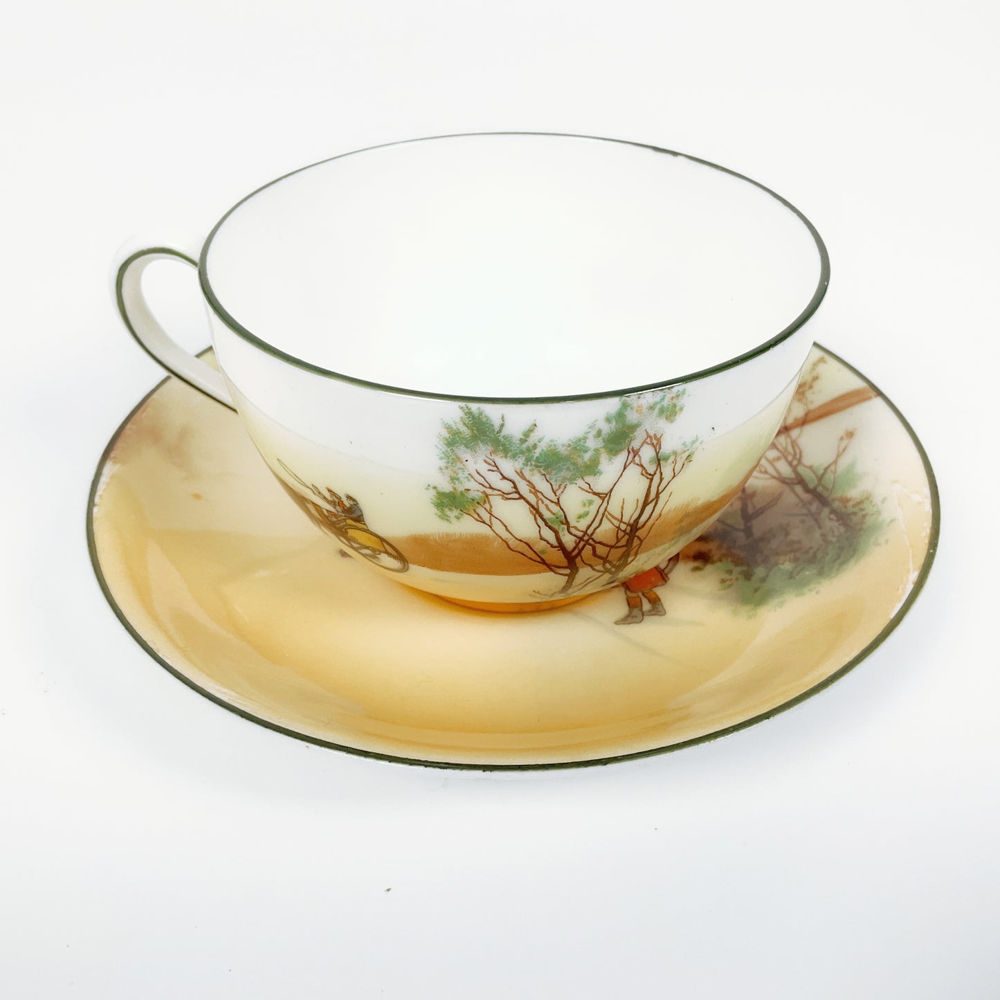 Royal Doulton - Vintage "Coaching Day" Cup and Saucer Set