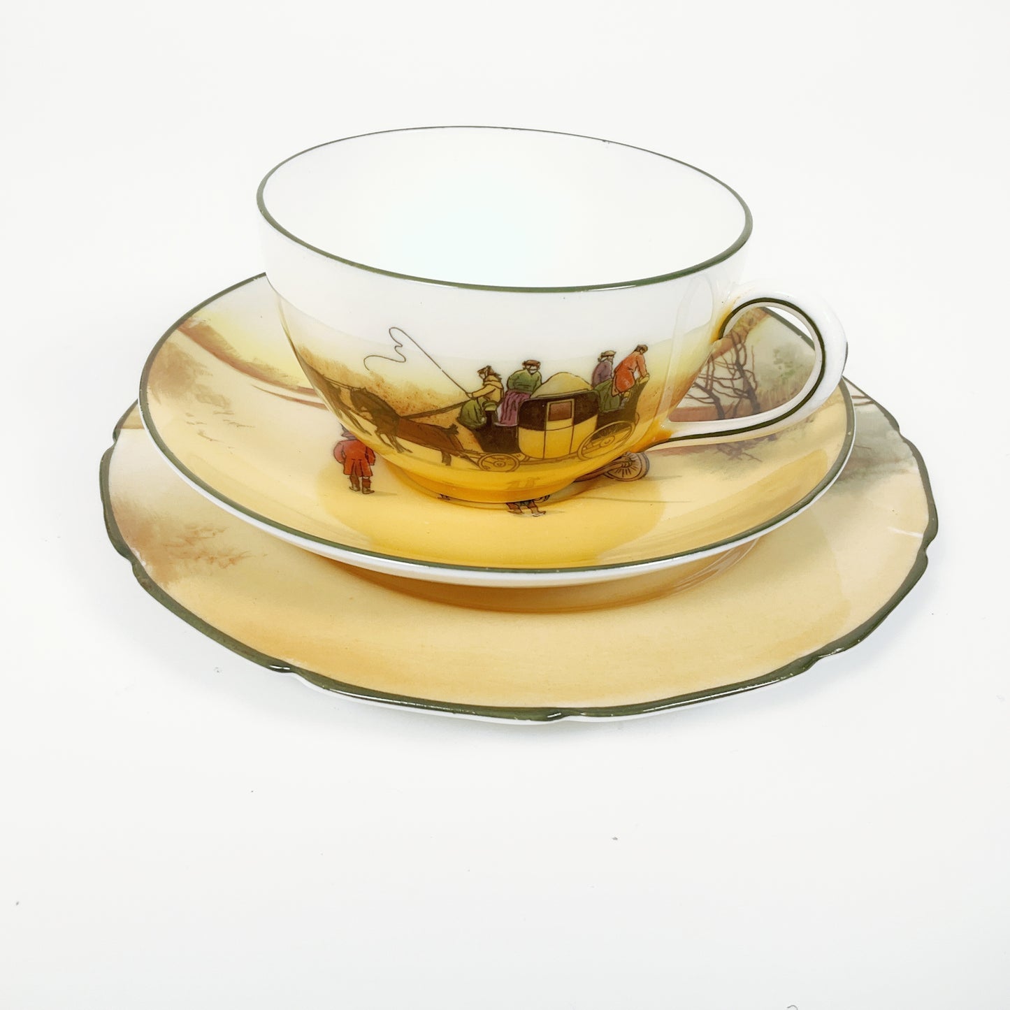 Royal Doulton - Vintage "Coaching Day" Trio Set