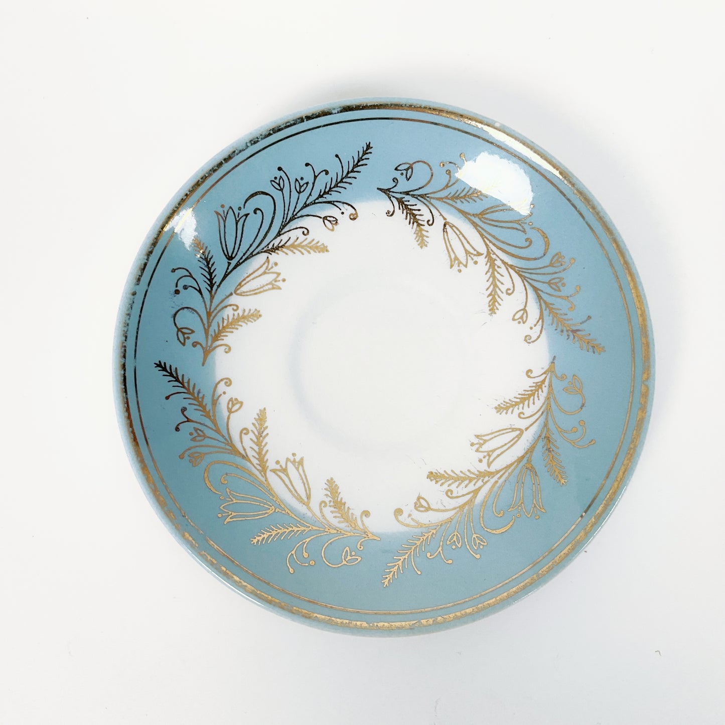 Washington Pottery - Blue Riband Tea Cup and Saucer Set X 2