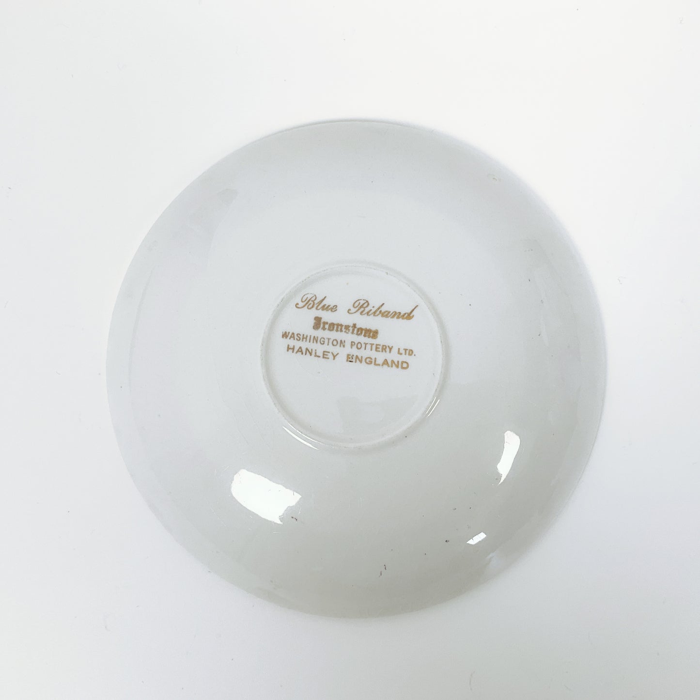 Washington Pottery - Blue Riband Tea Cup and Saucer Set X 2