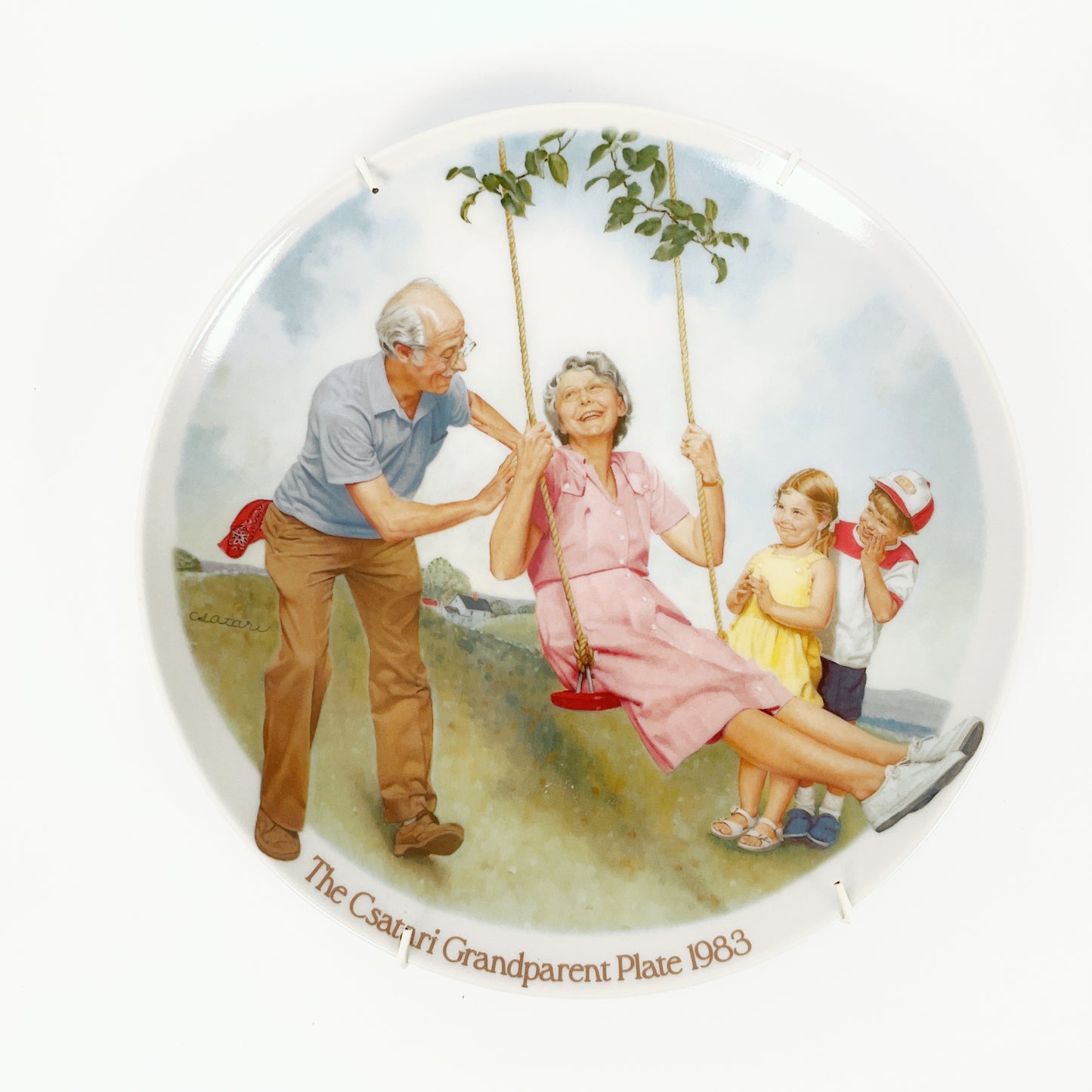 The Csatari Grandparent Plate 1983