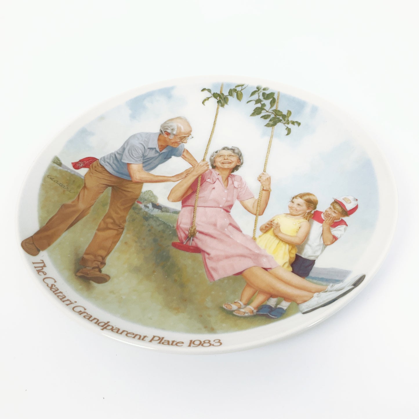 The Csatari Grandparent Plate 1983