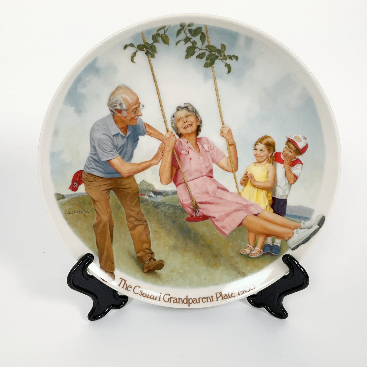 The Csatari Grandparent Plate 1983