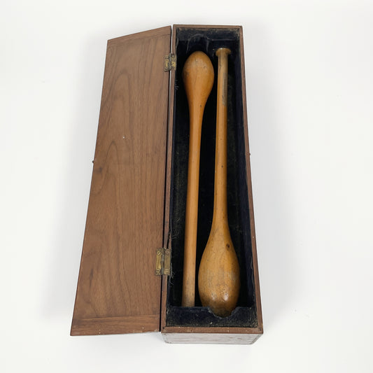 Vintage Wooden Juggling Clubs