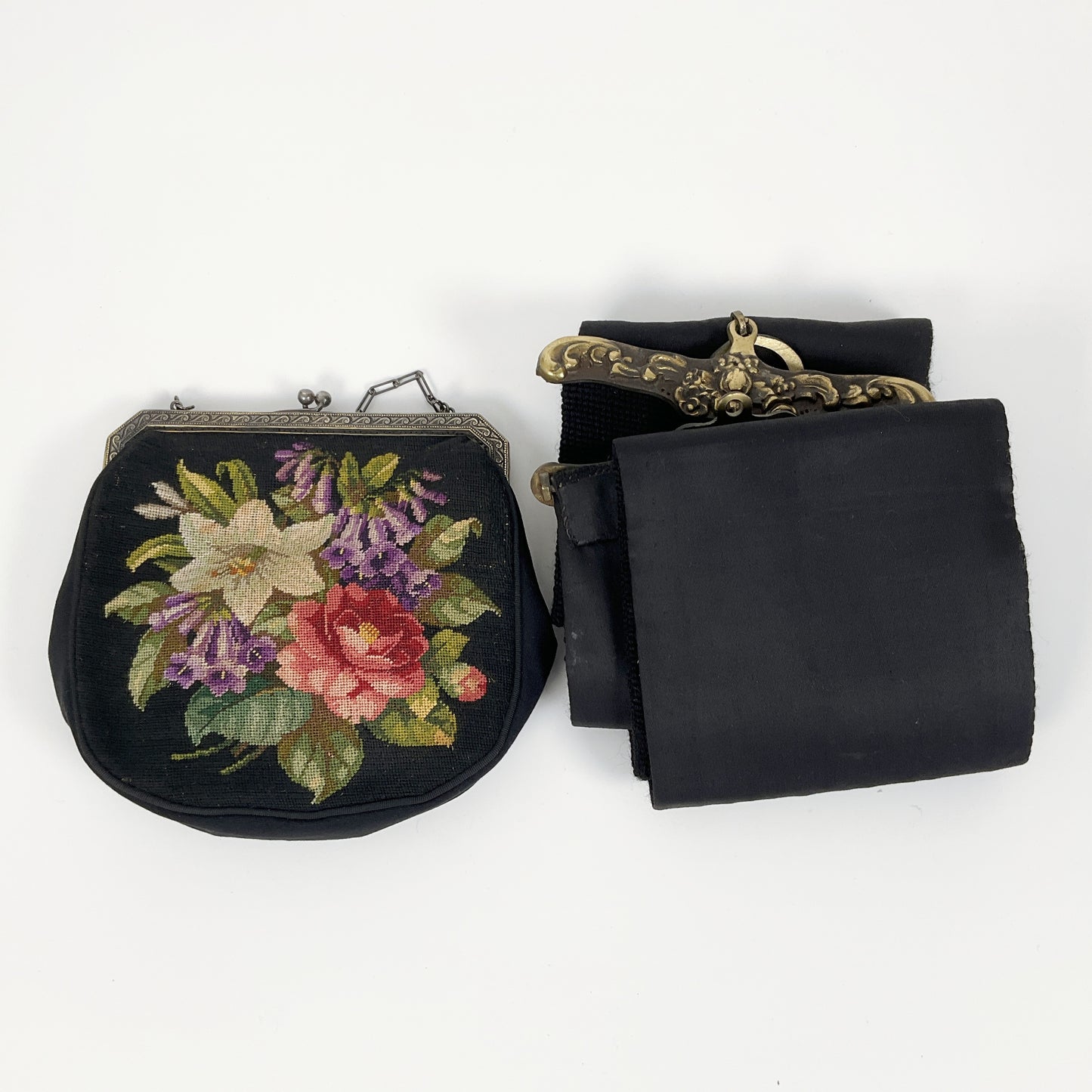 Vintage Tapestry Handbag & Wall Hanging Set